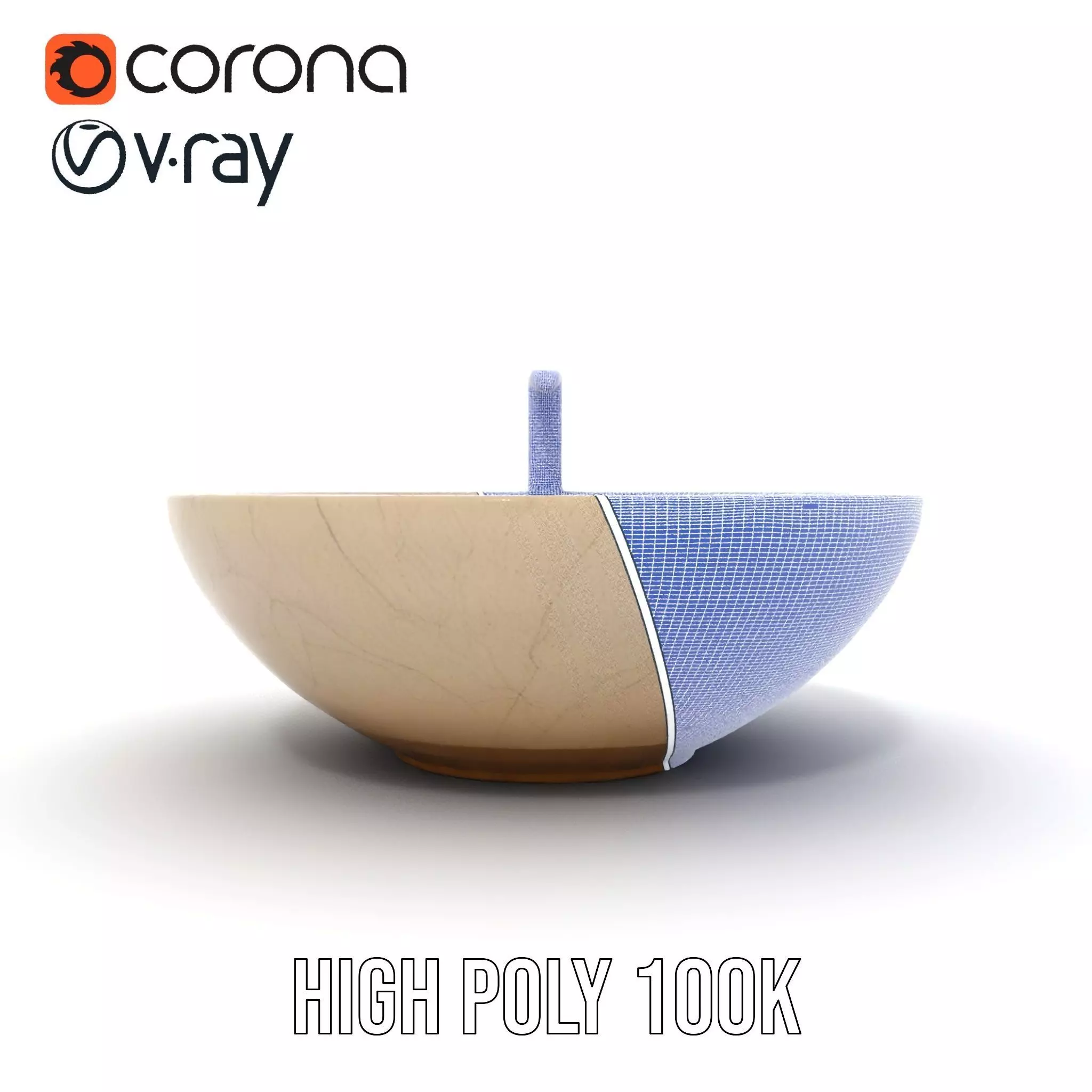 Elegant Marble Basin model pack Low-poly 3D model_35