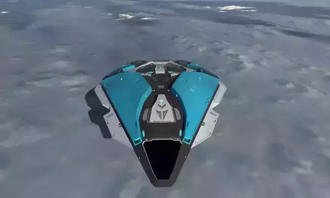 spaceship sci fi gameready