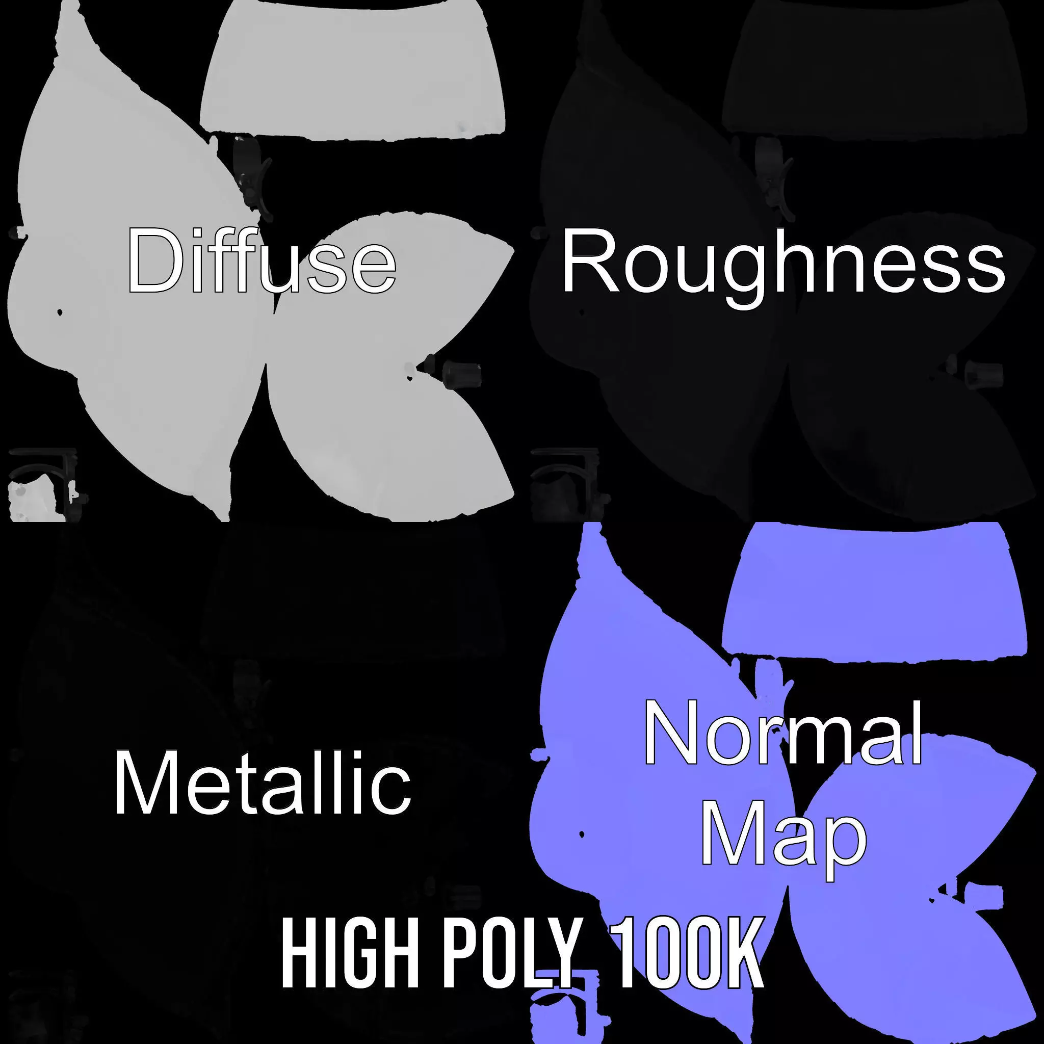 Elegant White Bathtub model pack Low-poly 3D model_4