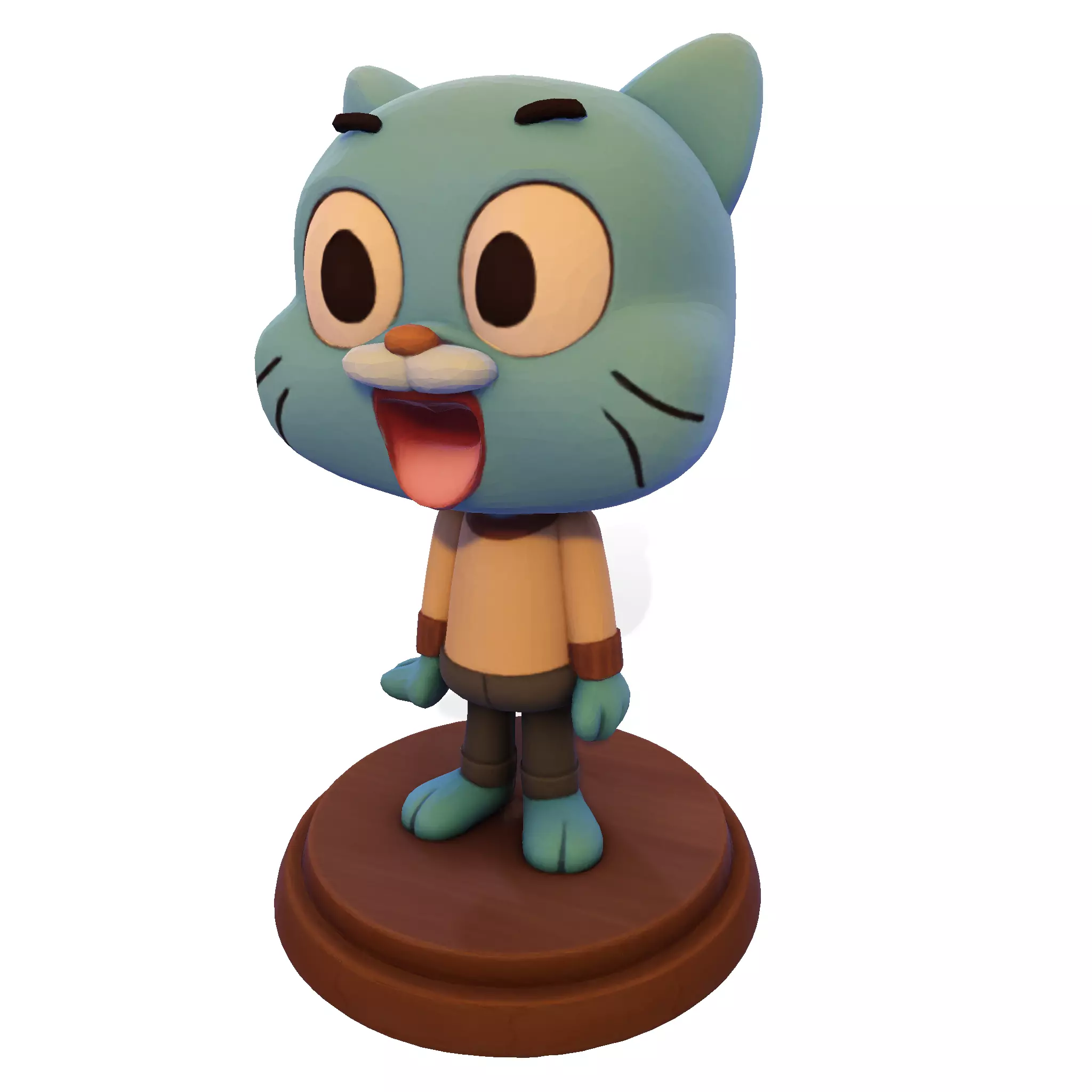 Gumball Watterson 3D Model for 3D Printing  3D print model_3