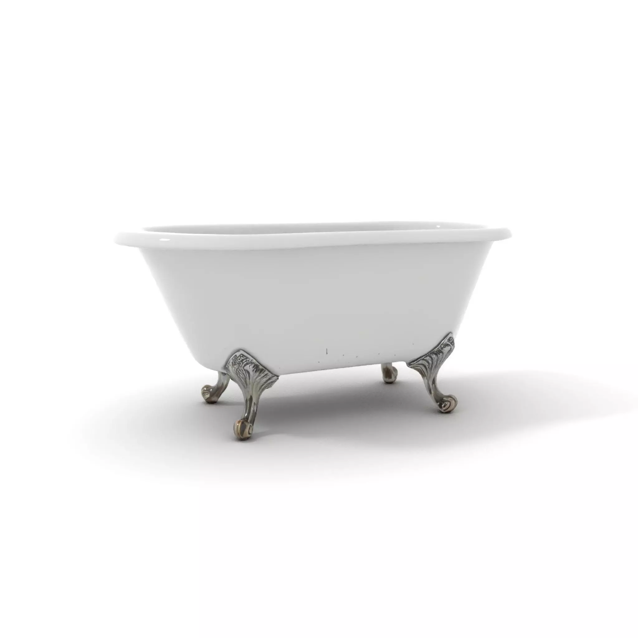 Elegant Clawfoot Bathtub model pack Low-poly 3D model_6
