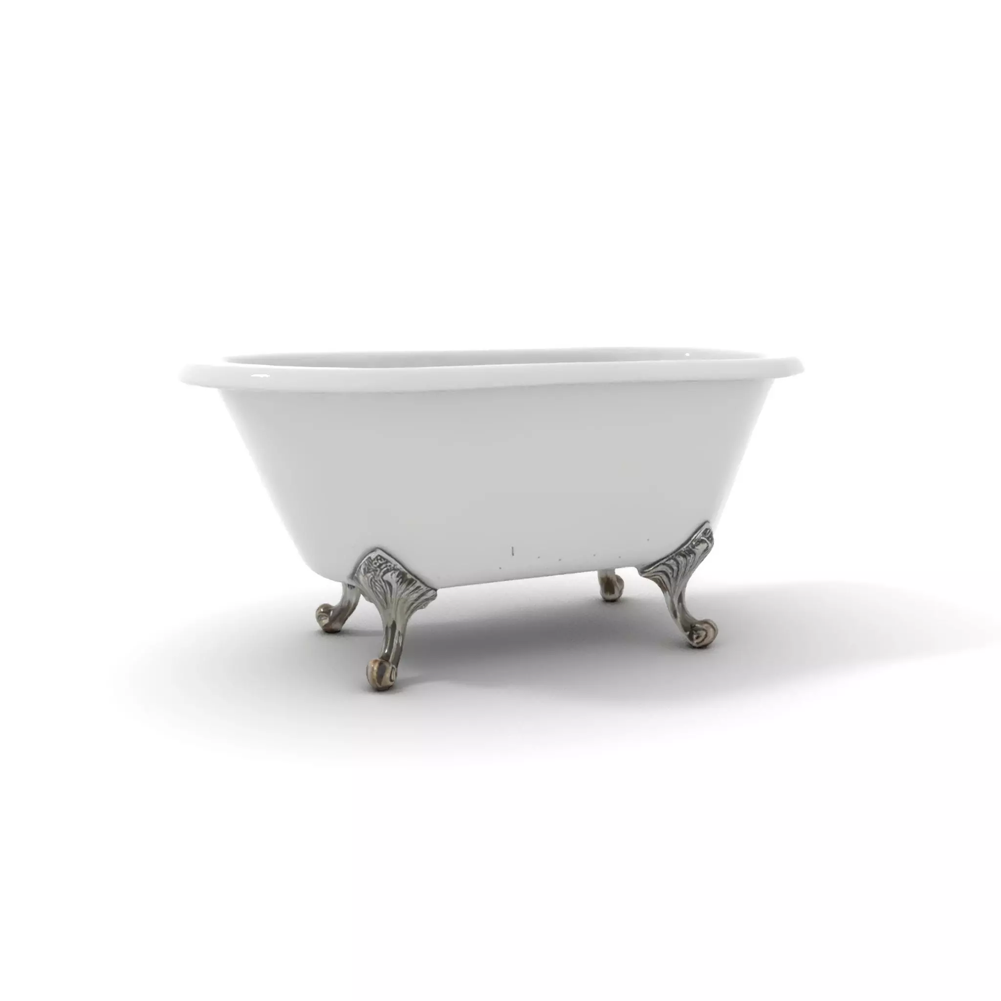 Elegant Clawfoot Bathtub model pack Low-poly 3D model_0