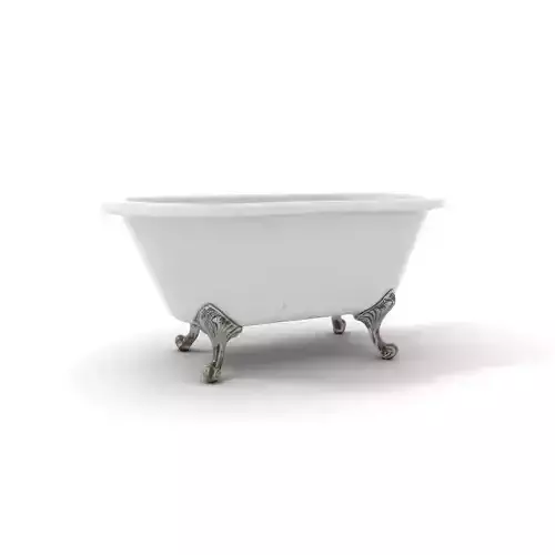 Elegant Clawfoot Bathtub model pack Low-poly 3D model