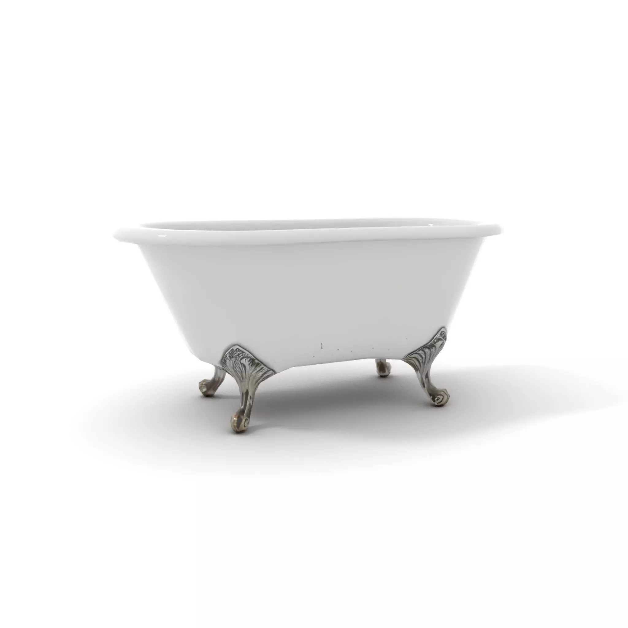 Elegant Clawfoot Bathtub model pack Low-poly 3D model_10