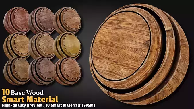 Base Wood Smart Material Substance 3d Painter