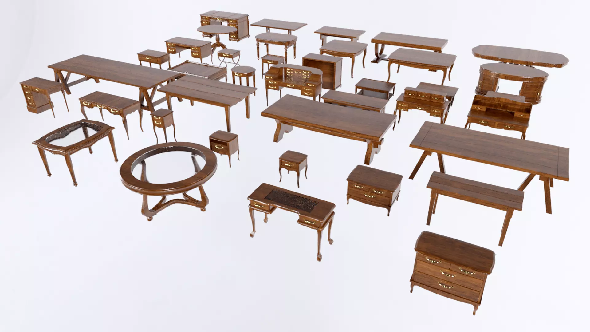 3D model Table Collection - Tables Pack VR / AR / low-poly | CGTrader