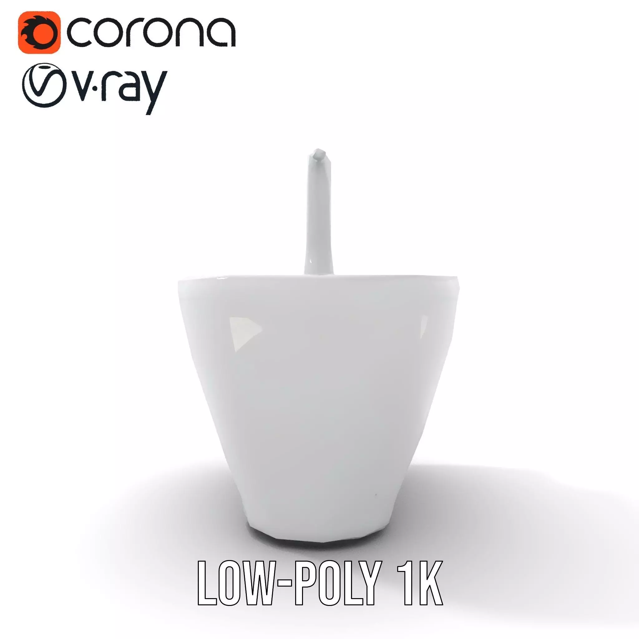 Modern White Bidet model pack Low-poly 3D model_9