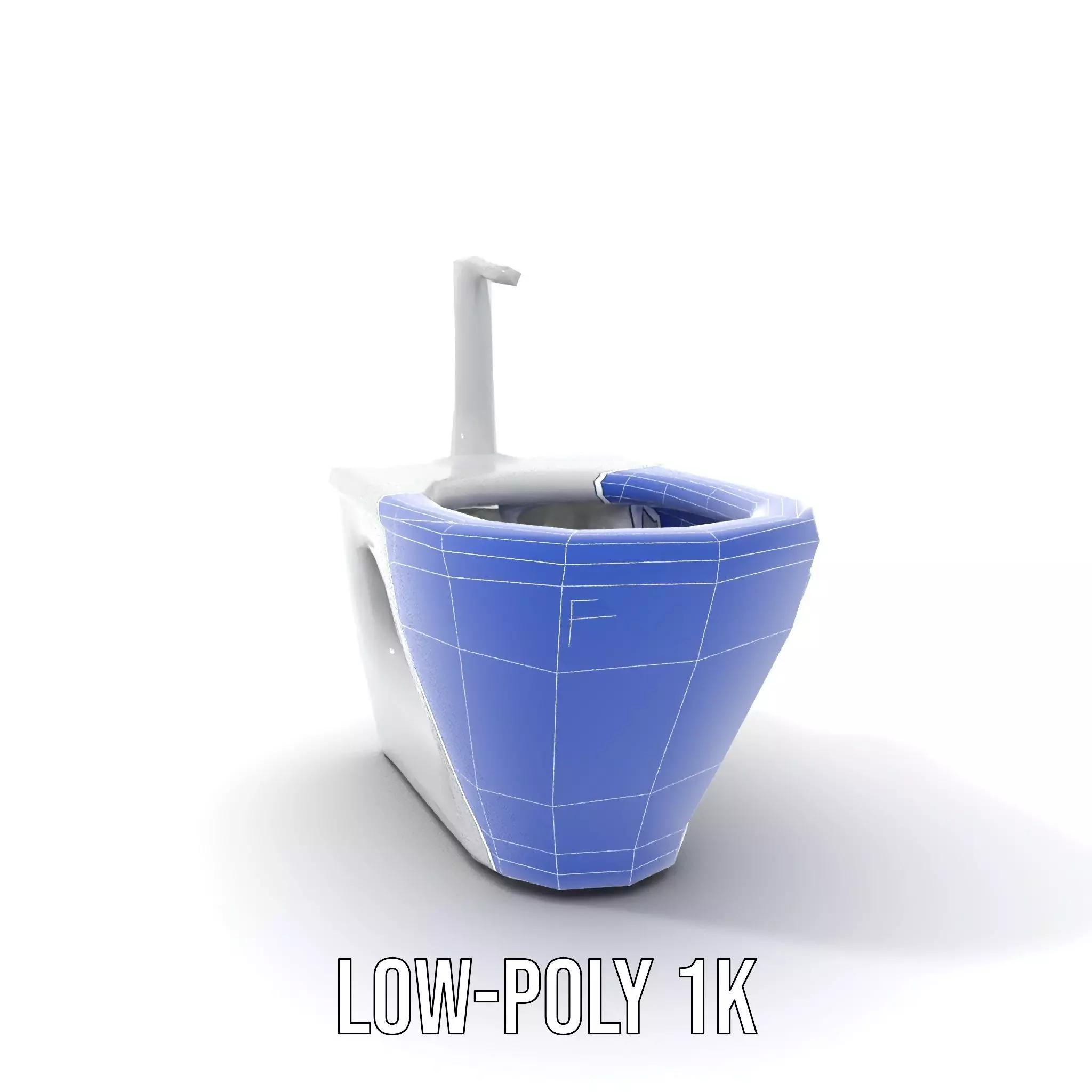 Modern White Bidet model pack Low-poly 3D model_22