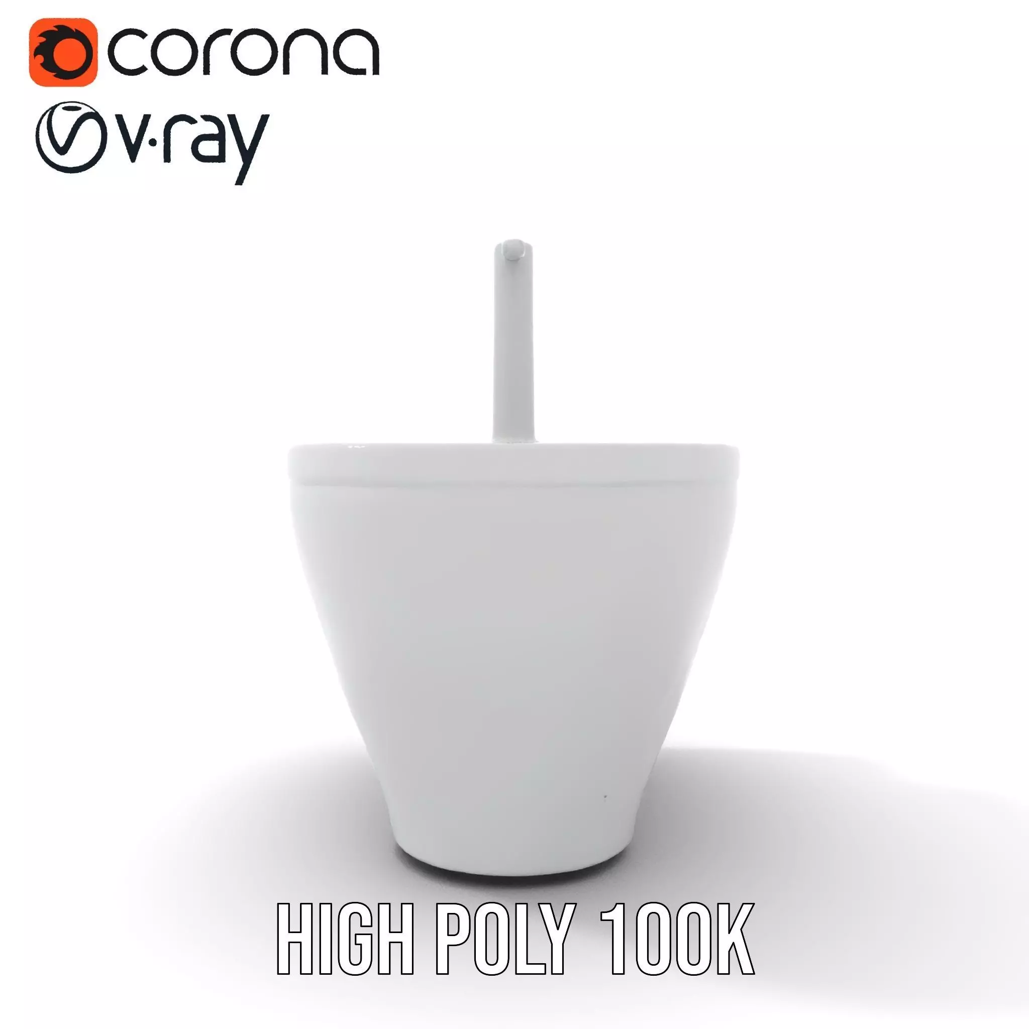 Modern White Bidet model pack Low-poly 3D model_23