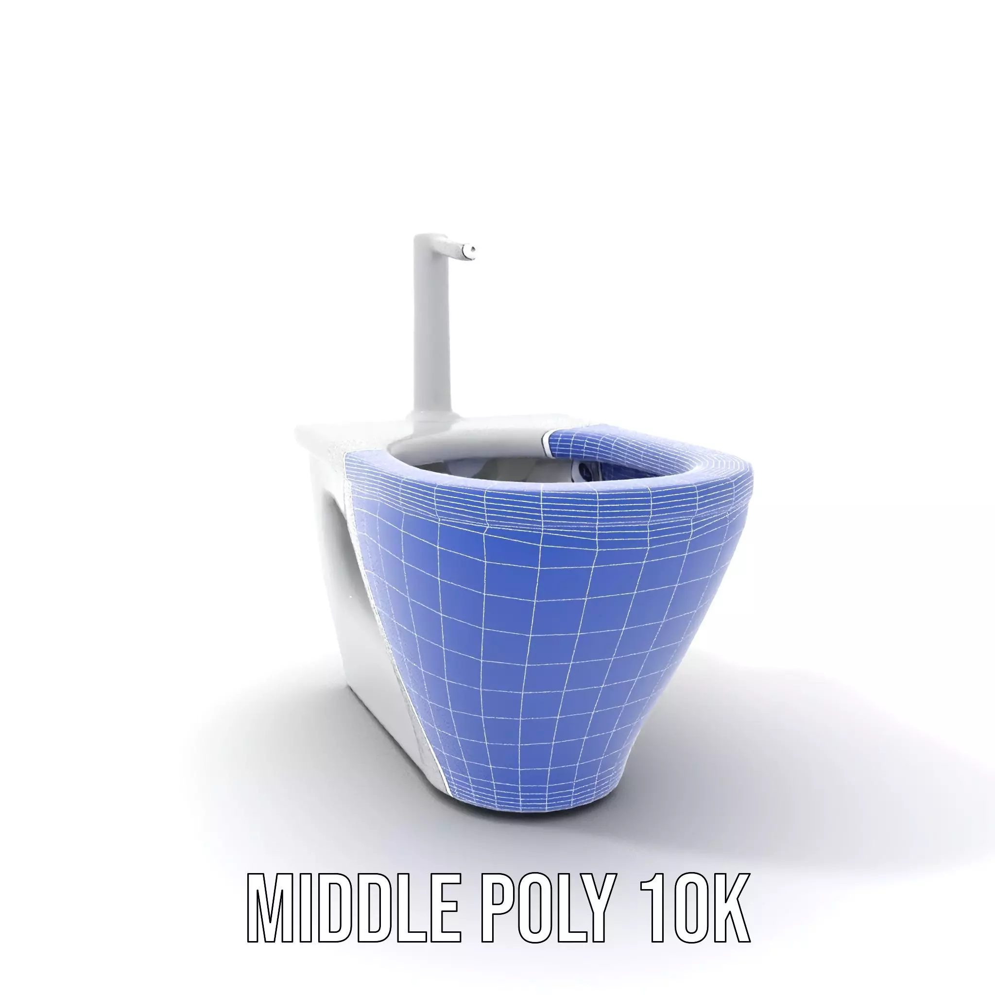 Modern White Bidet model pack Low-poly 3D model_24