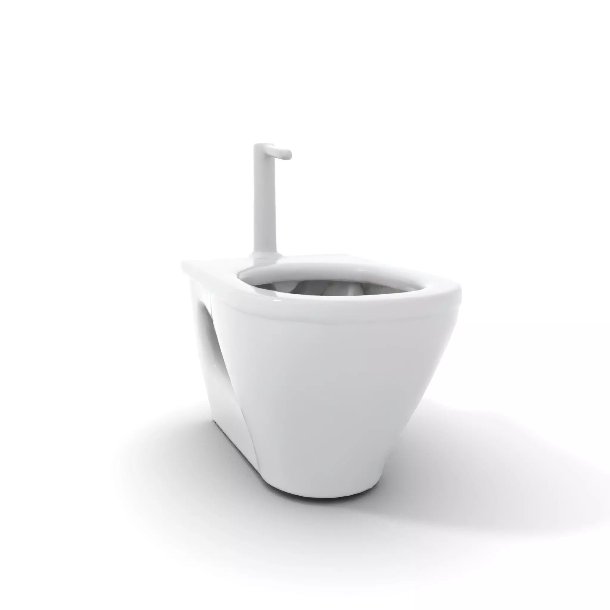Modern White Bidet model pack Low-poly 3D model_5