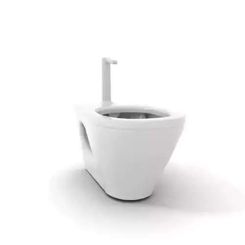 Modern White Bidet model pack Low-poly 3D model