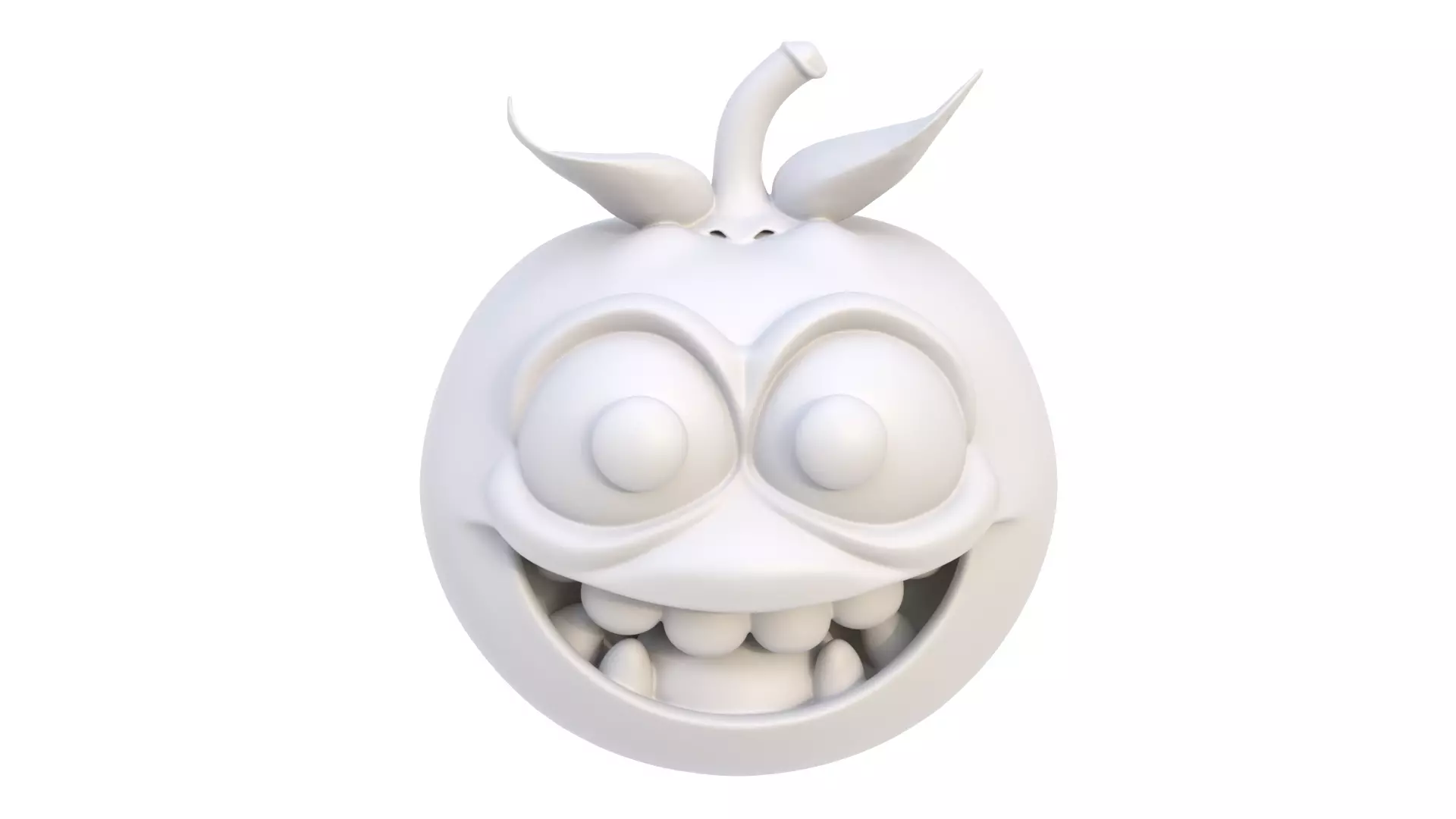 Smiling tomato 3D model_8