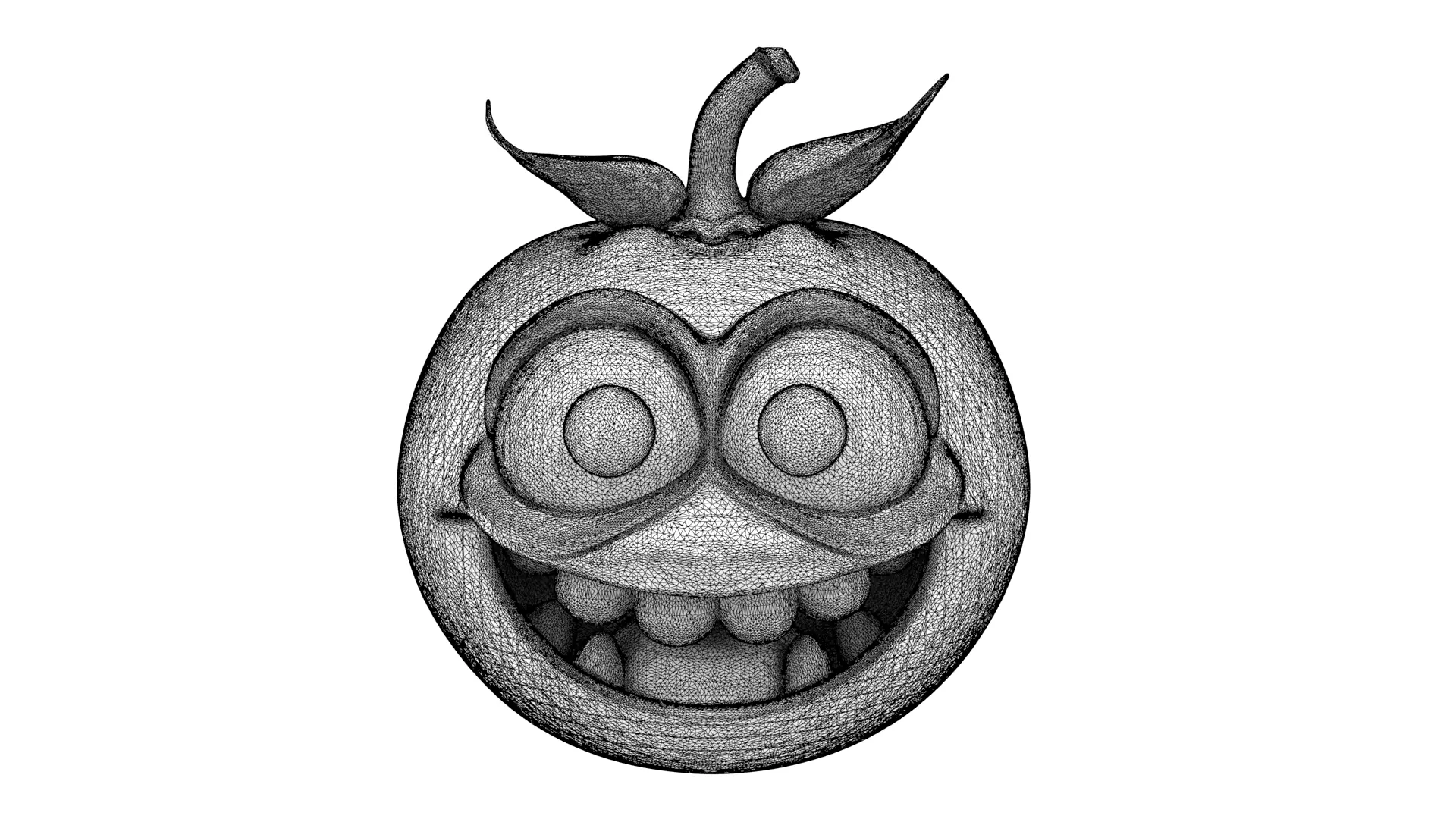 Smiling tomato 3D model_9