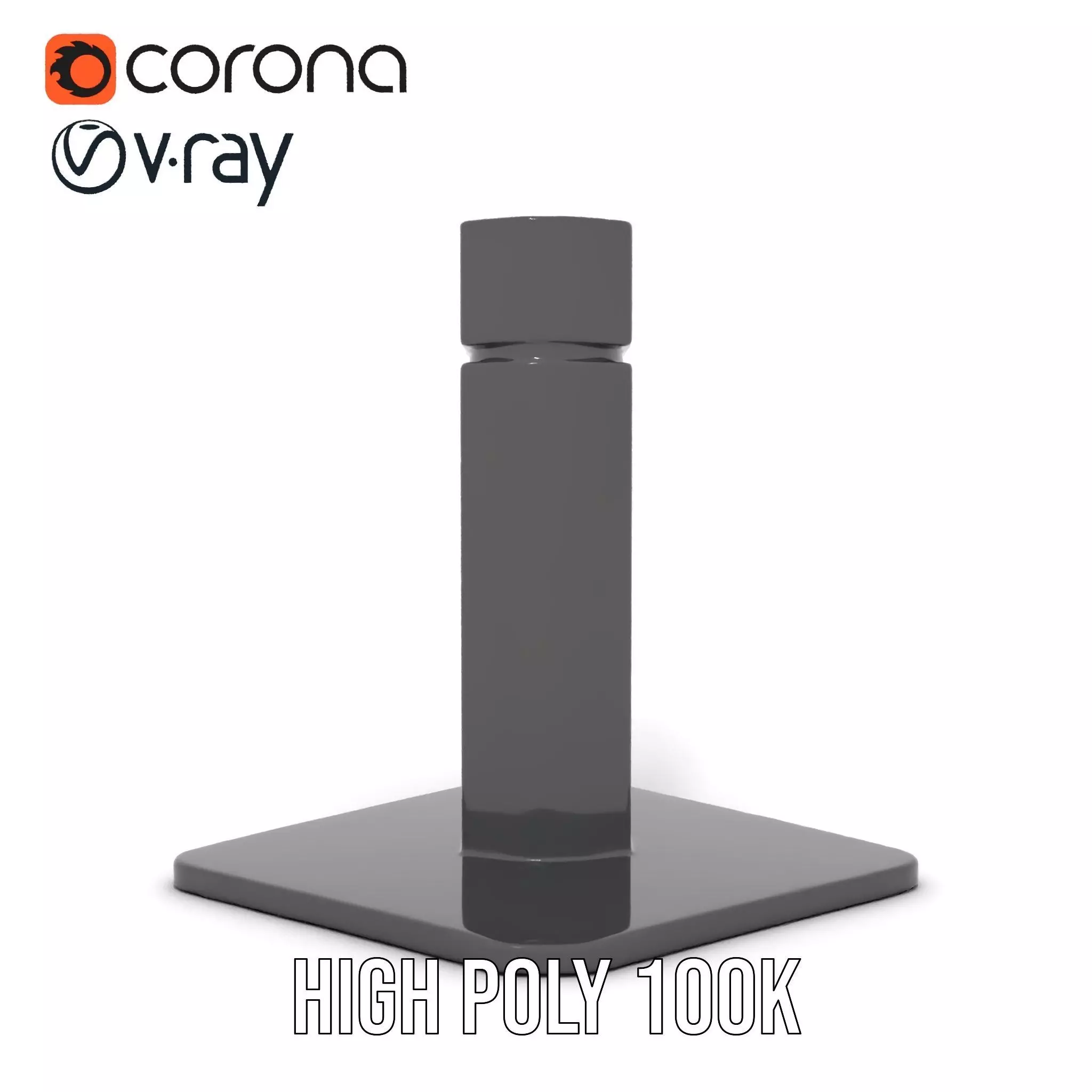 Matte Black Faucet model pack Low-poly 3D model_32