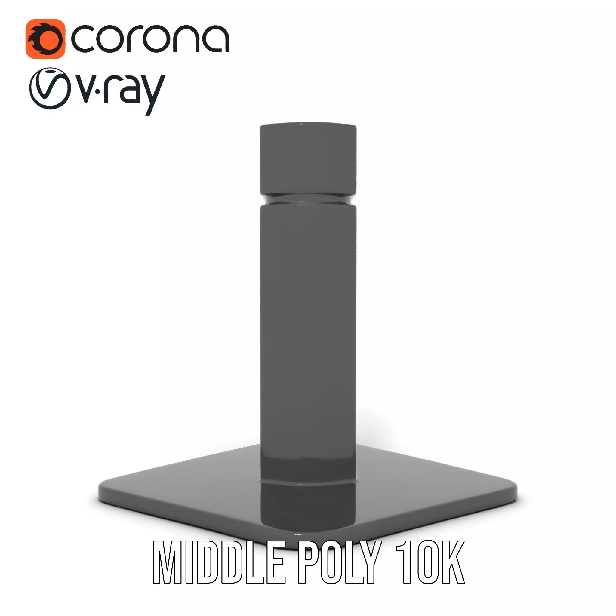 Matte Black Faucet model pack Low-poly 3D model_18