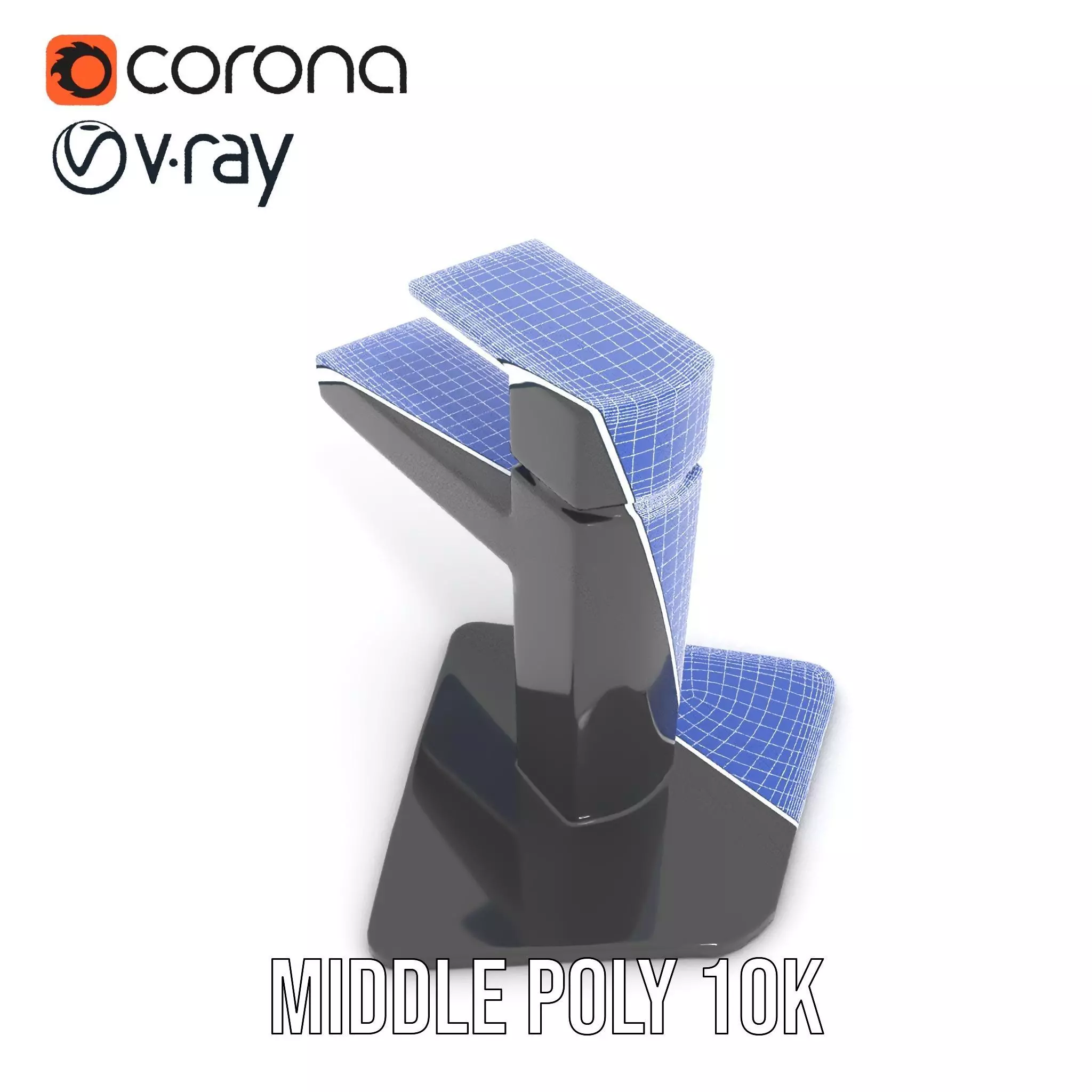 Matte Black Faucet model pack Low-poly 3D model_27