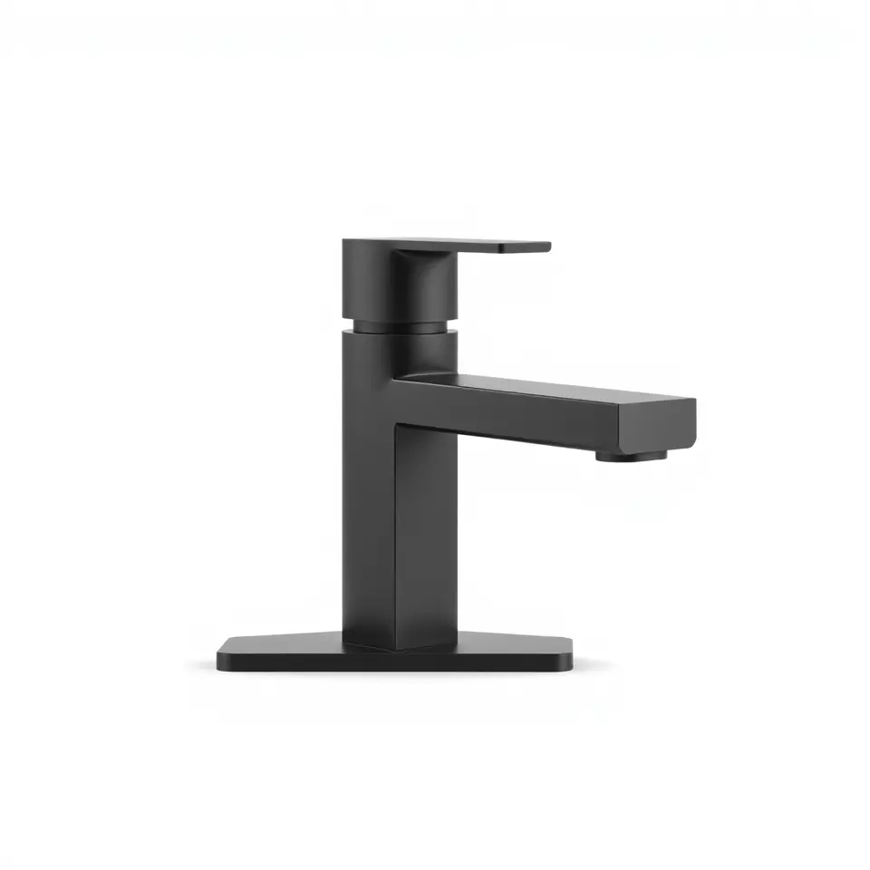 Matte Black Faucet model pack Low-poly 3D model_2