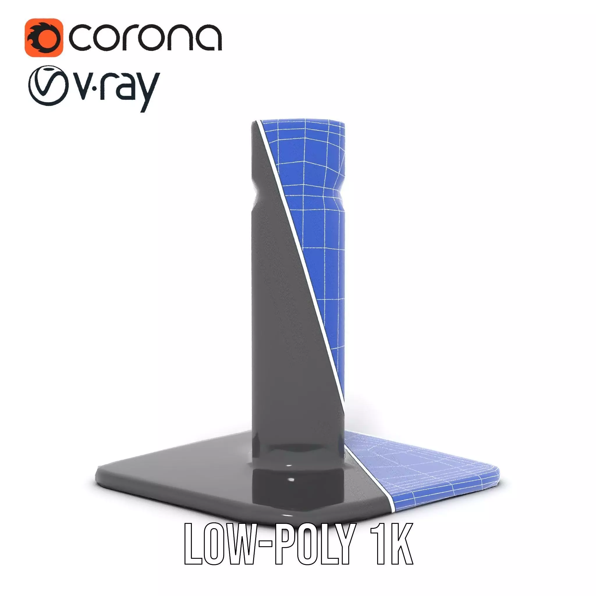 Matte Black Faucet model pack Low-poly 3D model_28