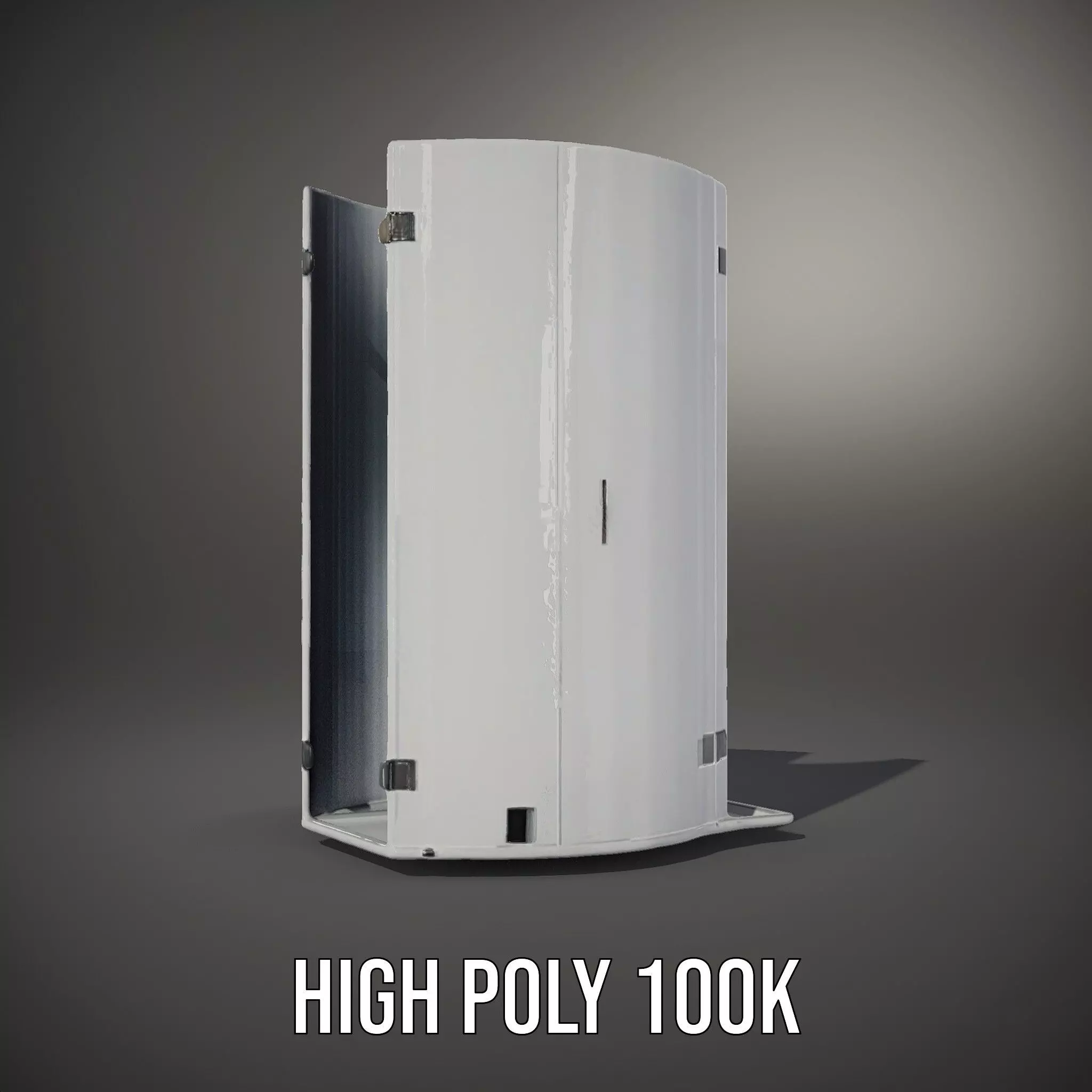 Elegant Glass Shower model pack Low-poly 3D model_10