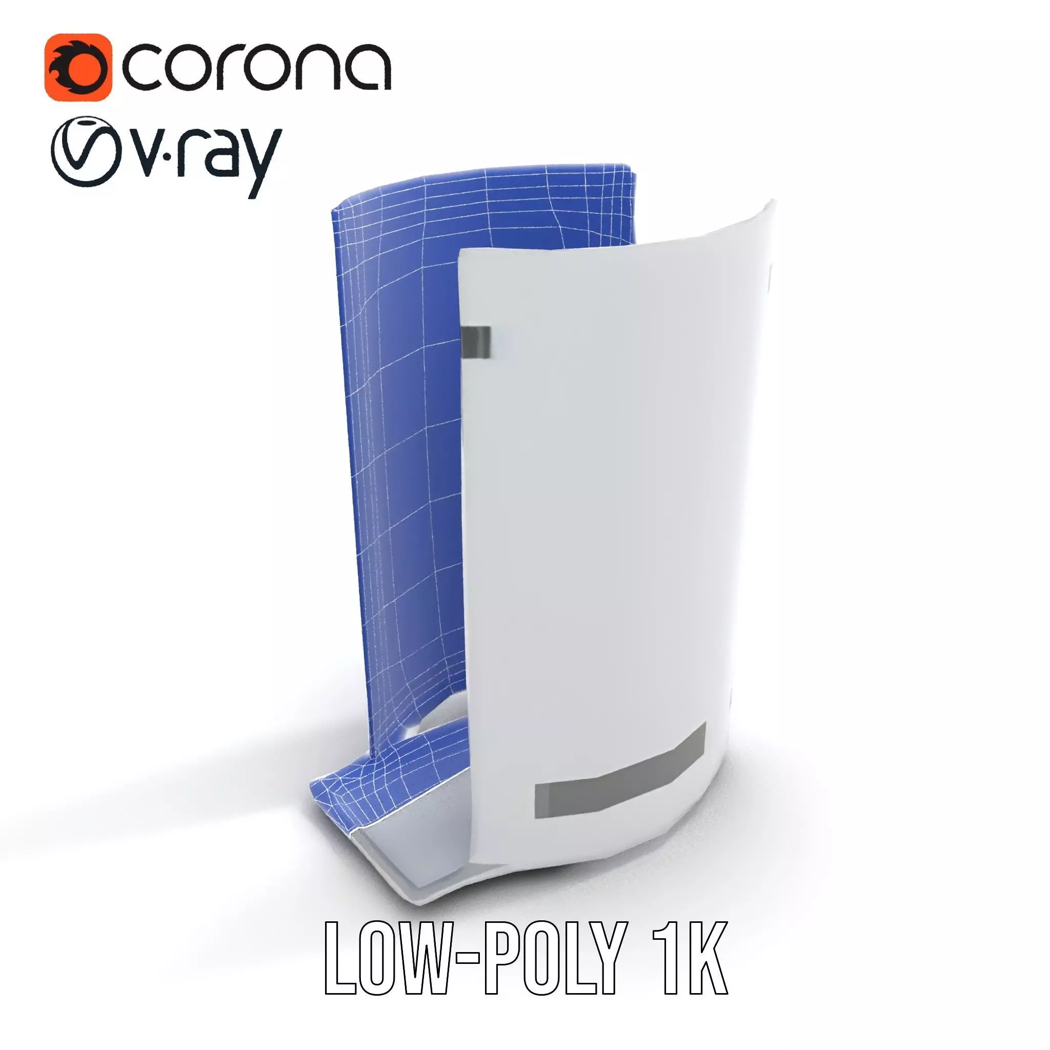 Elegant Glass Shower model pack Low-poly 3D model_9