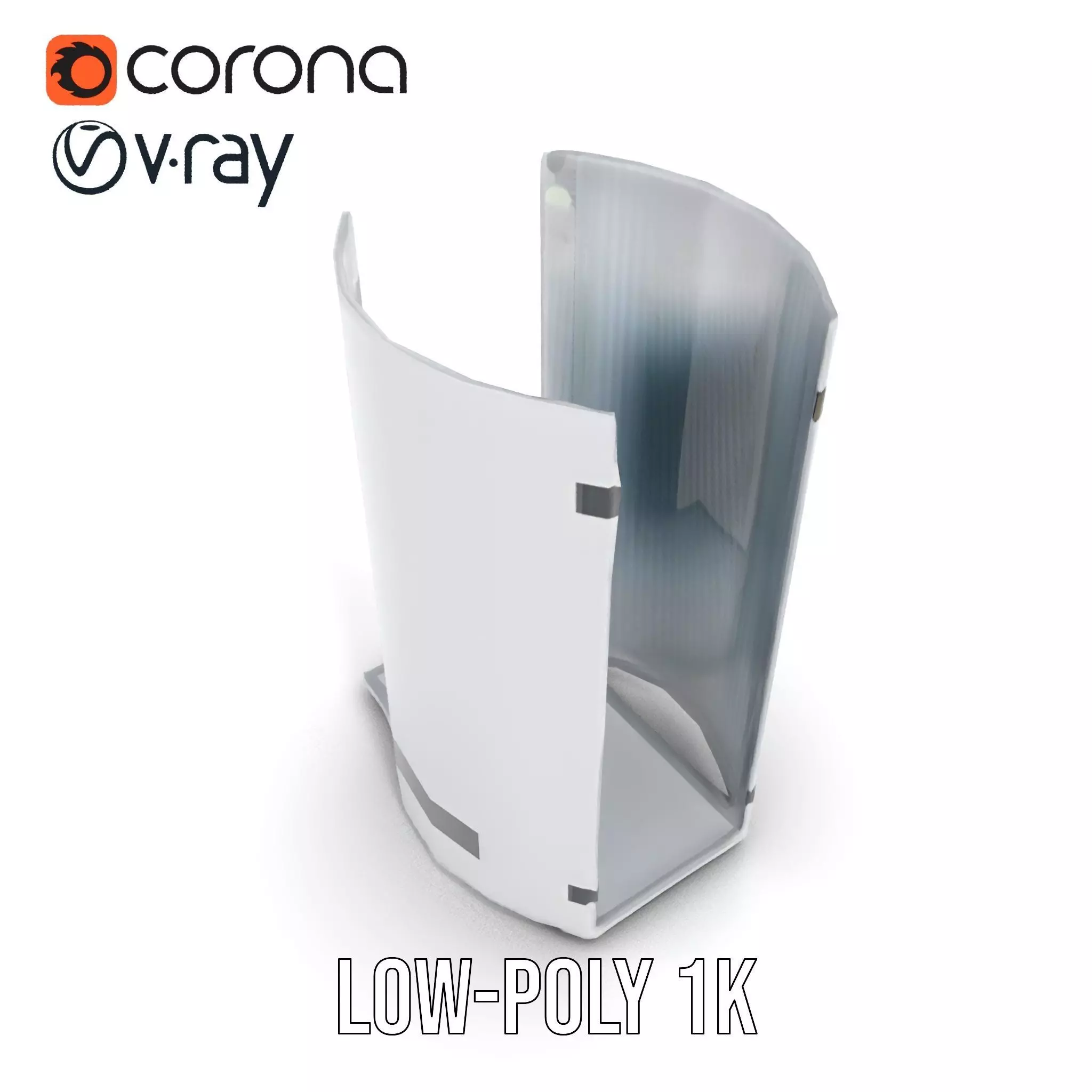 Elegant Glass Shower model pack Low-poly 3D model_16