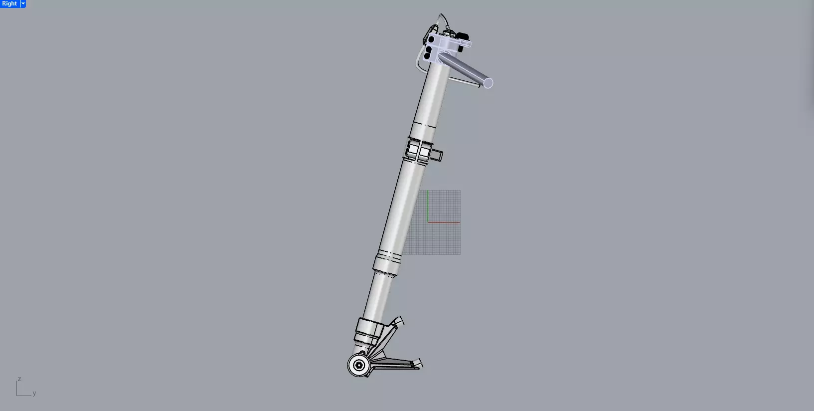 FORK FRONT SUSPENSION ELECTRONIC 3D model_4