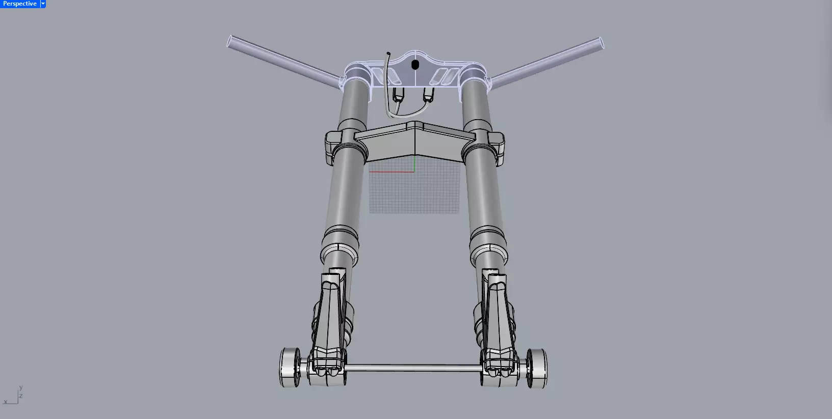 FORK FRONT SUSPENSION ELECTRONIC 3D model_11