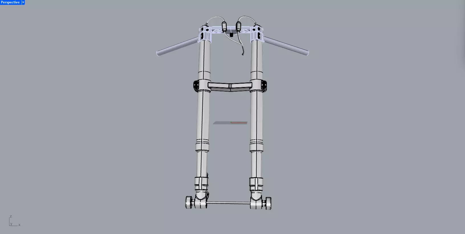 FORK FRONT SUSPENSION ELECTRONIC 3D model_3