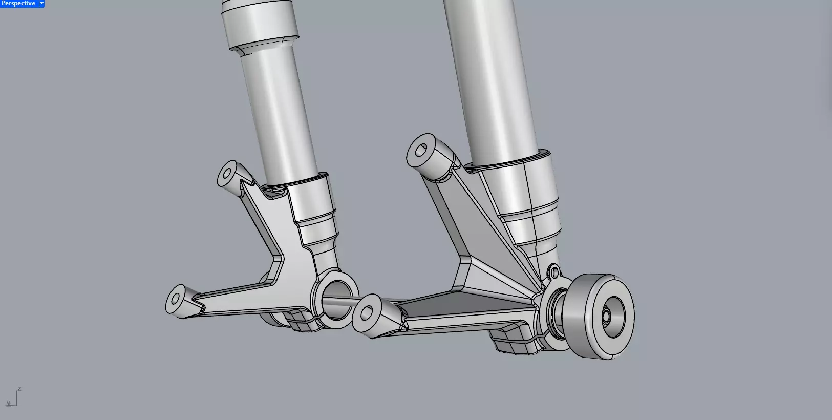 FORK FRONT SUSPENSION ELECTRONIC 3D model_12