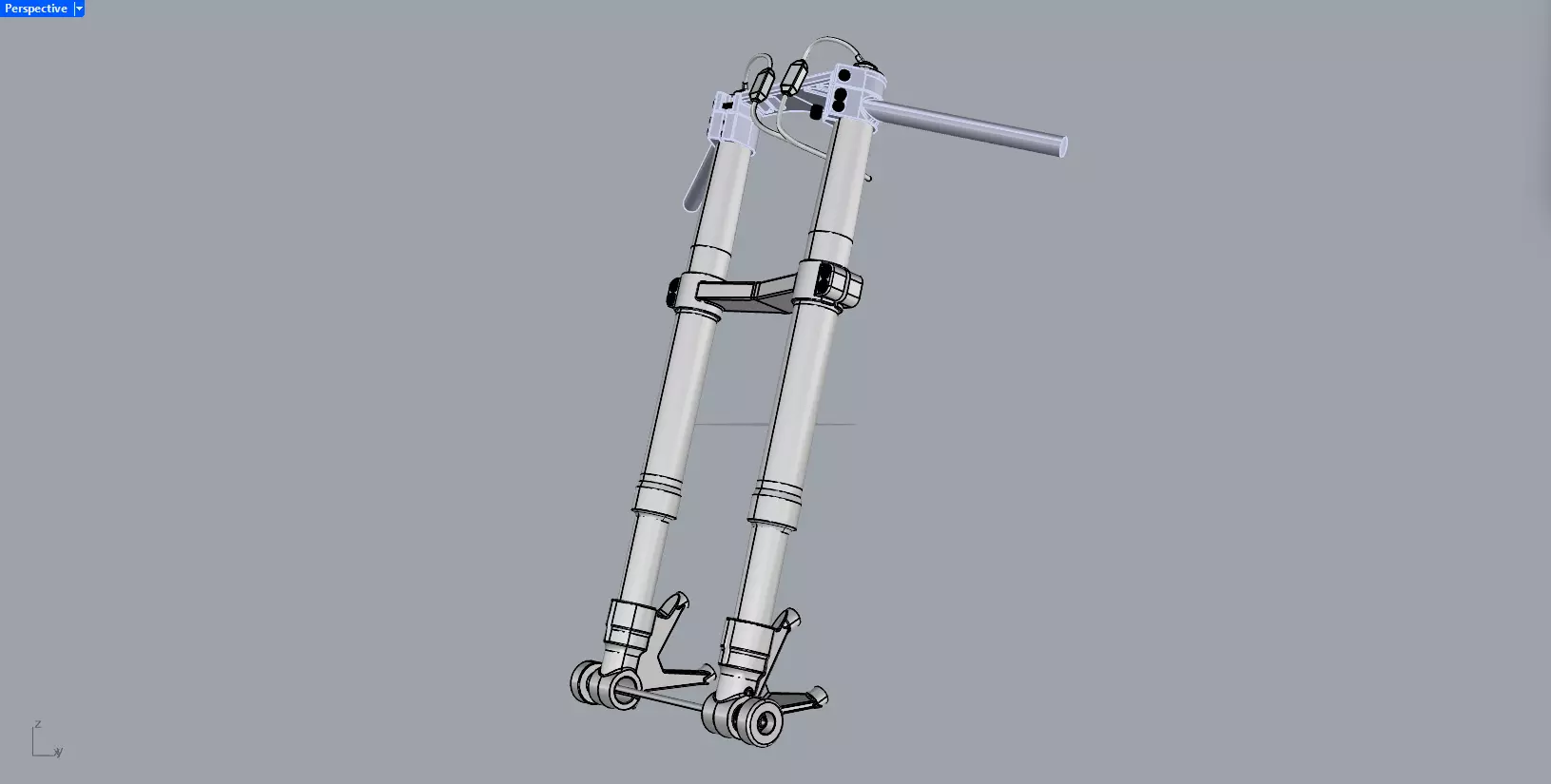 FORK FRONT SUSPENSION ELECTRONIC 3D model_5
