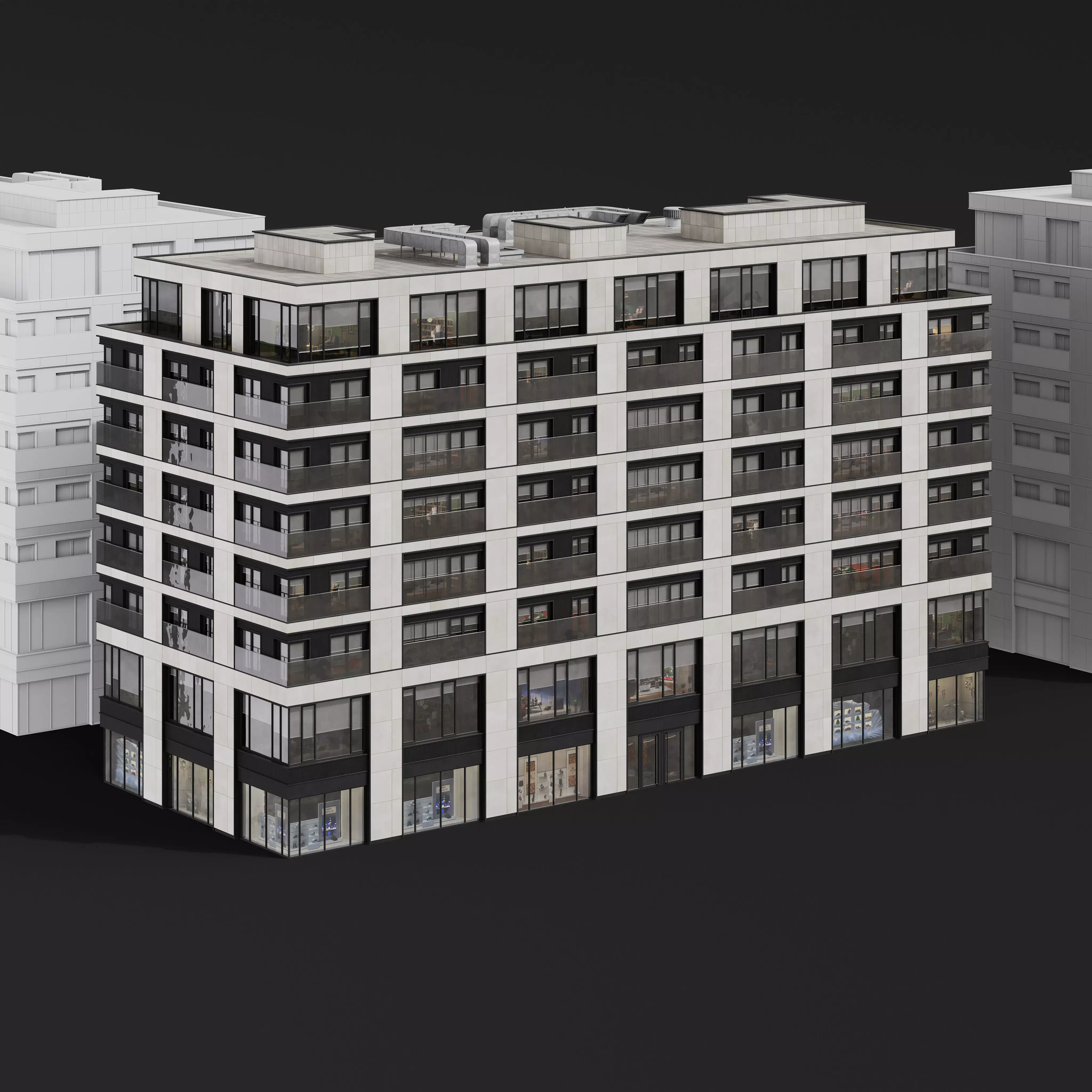 Archmodels vol 304 -  medium-sized modern city buildings 3D model_41