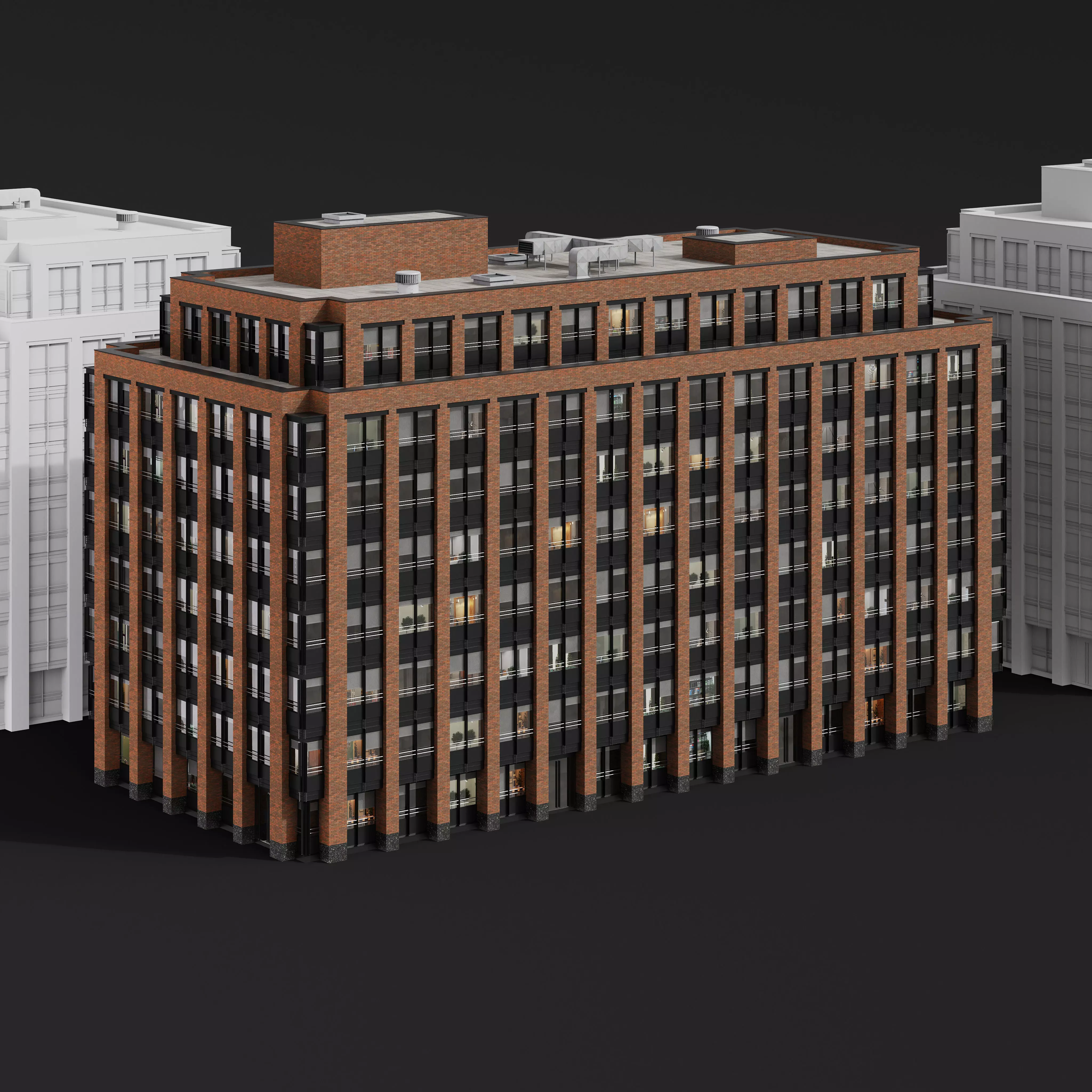 Archmodels vol 304 -  medium-sized modern city buildings 3D model_19