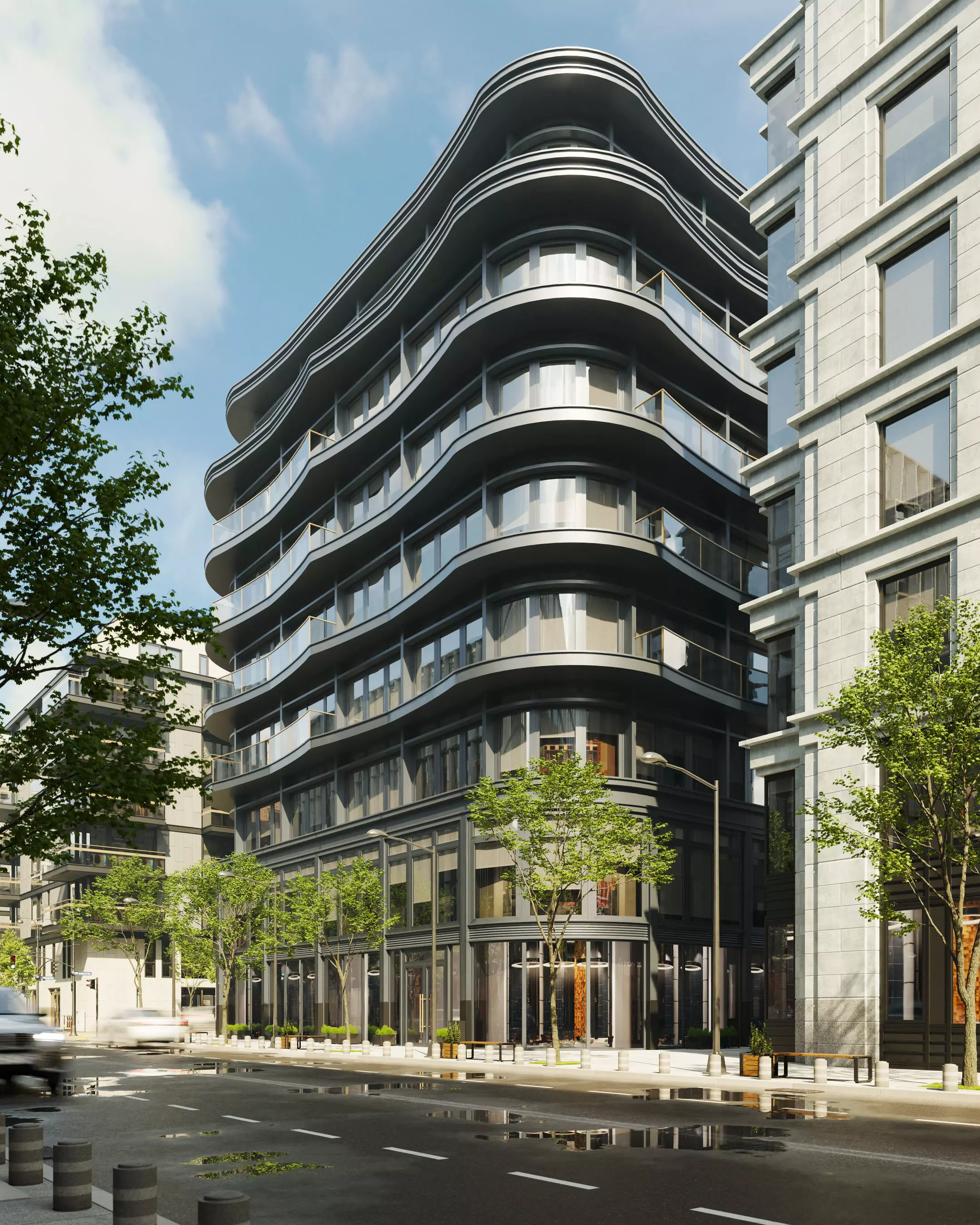 Archmodels vol 304 -  medium-sized modern city buildings 3D model_2