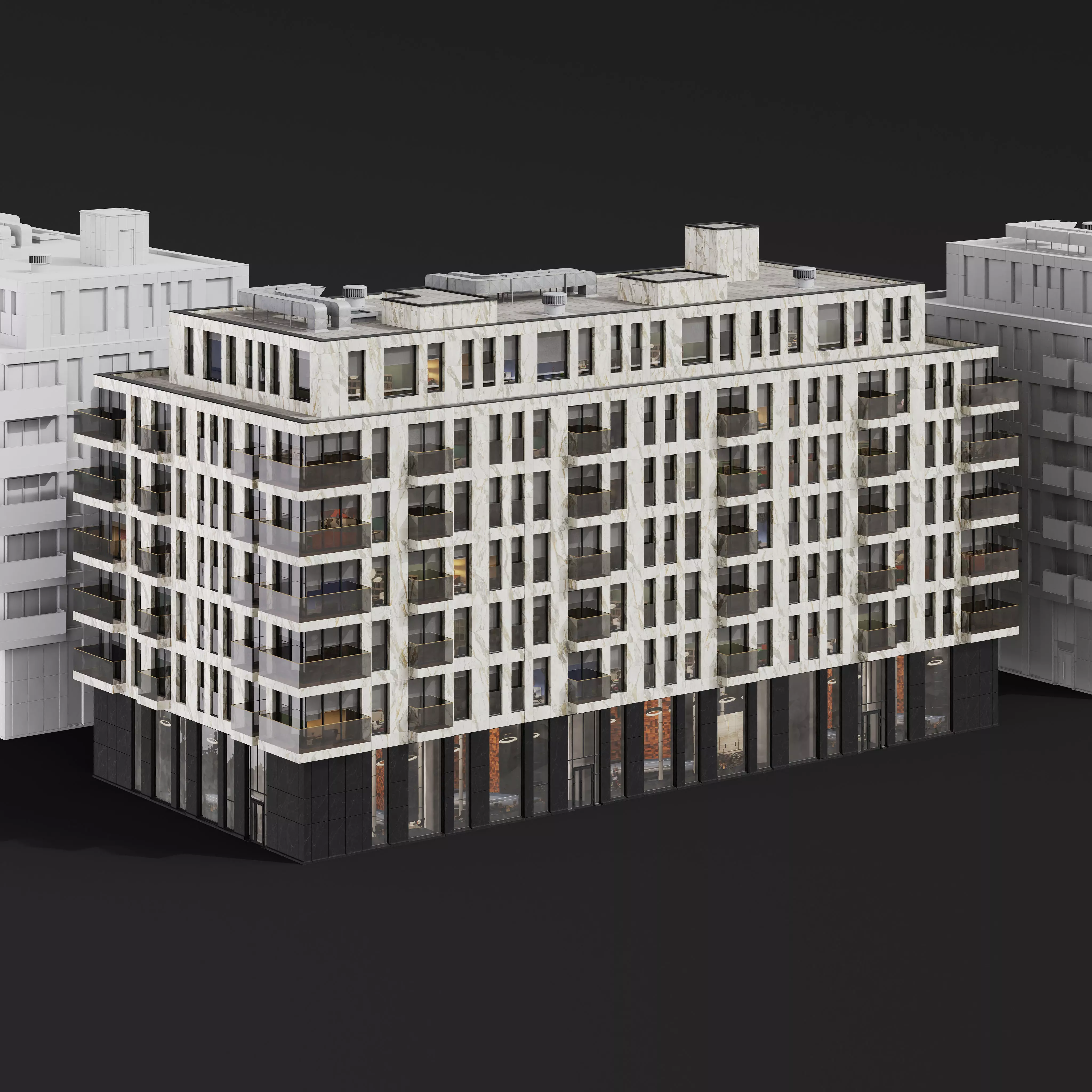 Archmodels vol 304 -  medium-sized modern city buildings 3D model_15