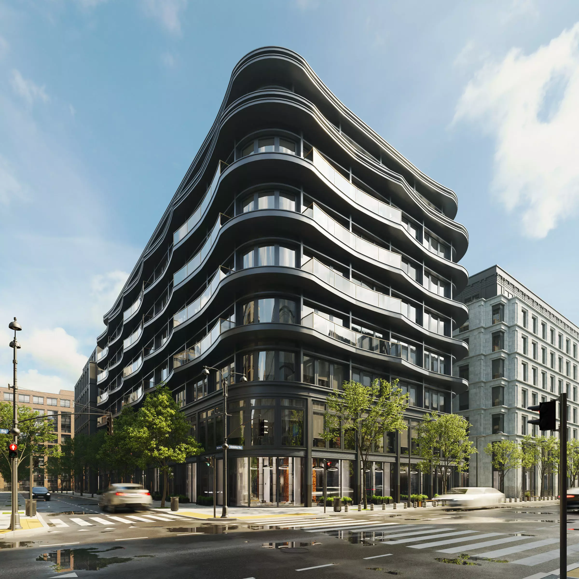 Archmodels vol 304 -  medium-sized modern city buildings 3D model_4