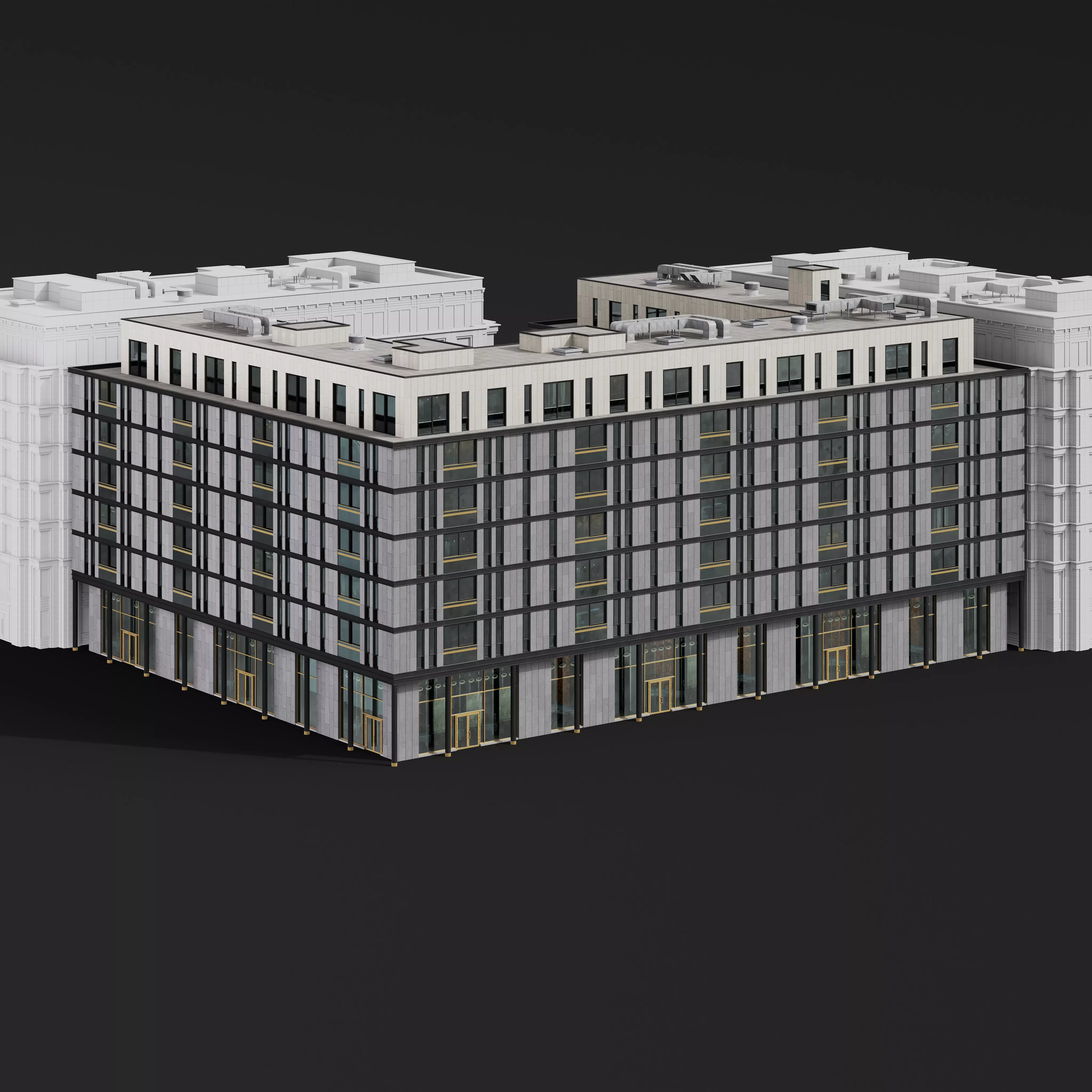 Archmodels vol 304 -  medium-sized modern city buildings 3D model_6