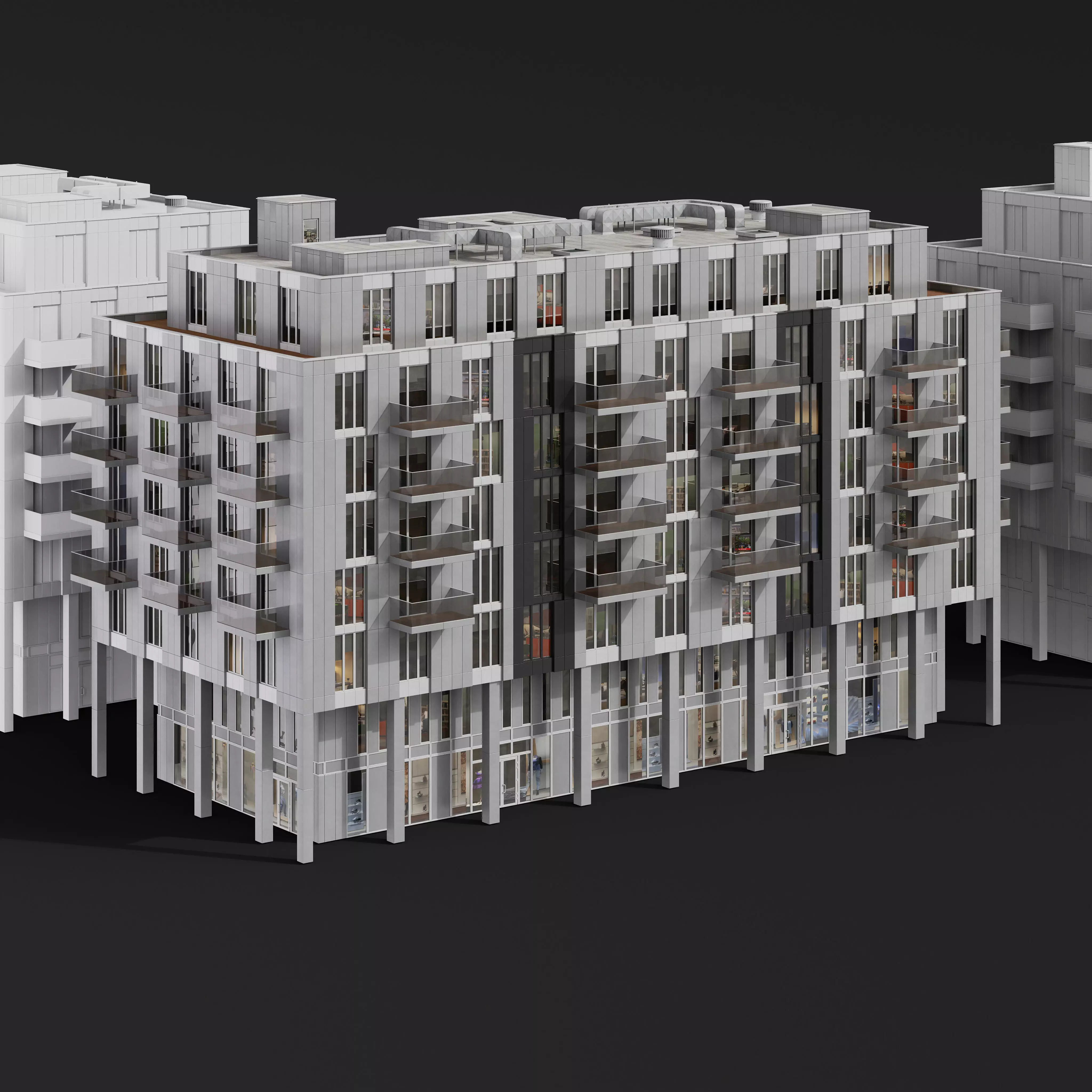 Archmodels vol 304 -  medium-sized modern city buildings 3D model_11