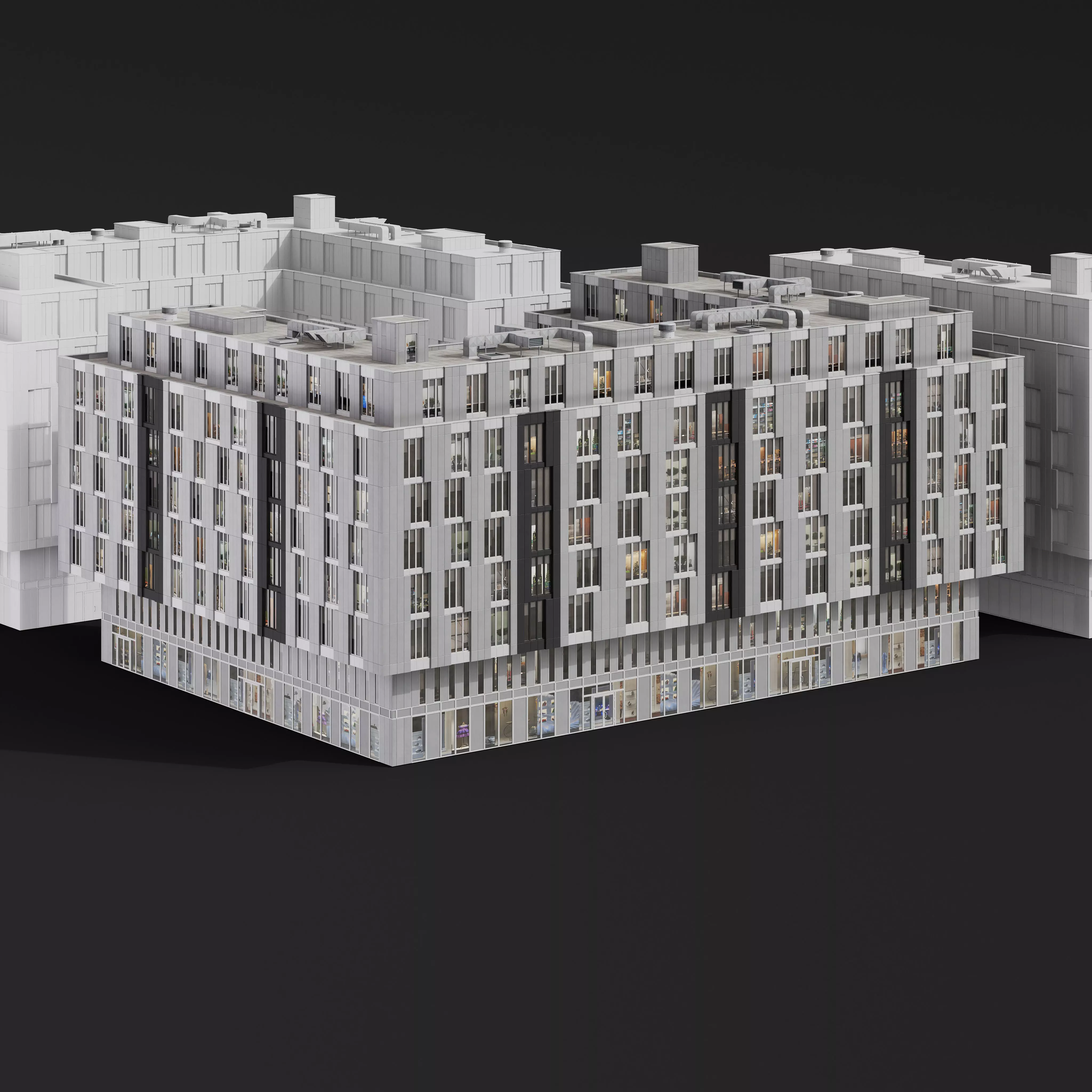Archmodels vol 304 -  medium-sized modern city buildings 3D model_10