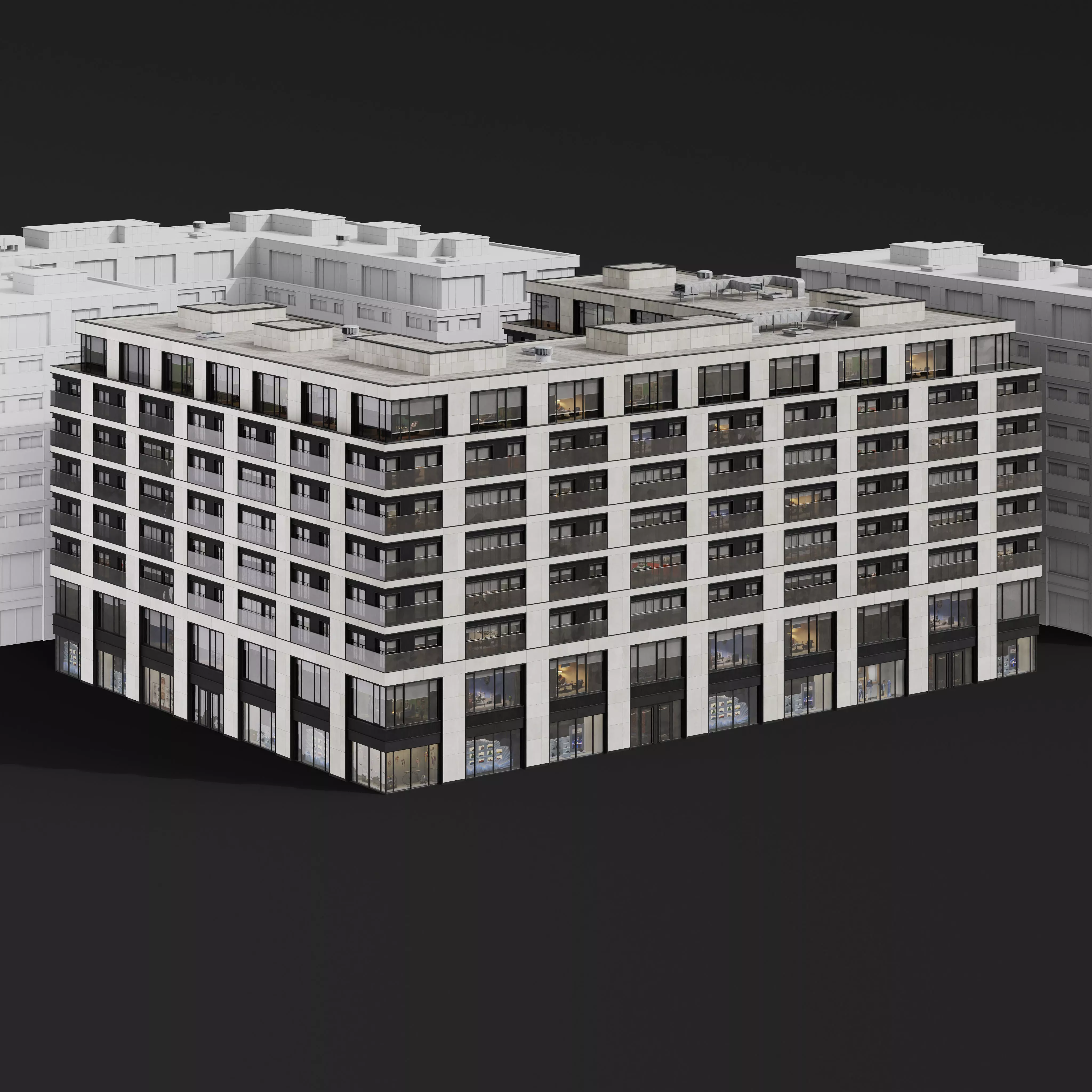 Archmodels vol 304 -  medium-sized modern city buildings 3D model_42