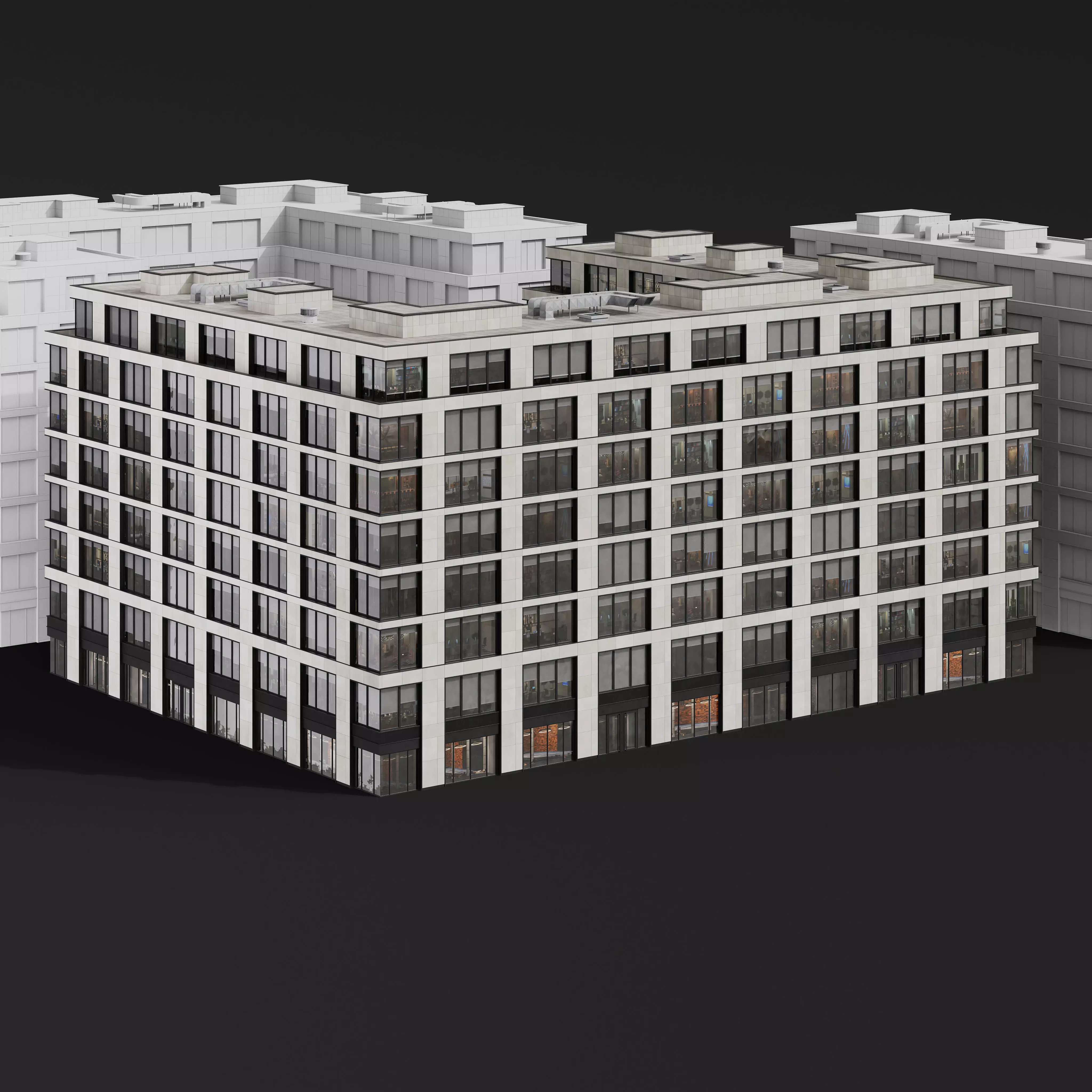 Archmodels vol 304 -  medium-sized modern city buildings 3D model_44