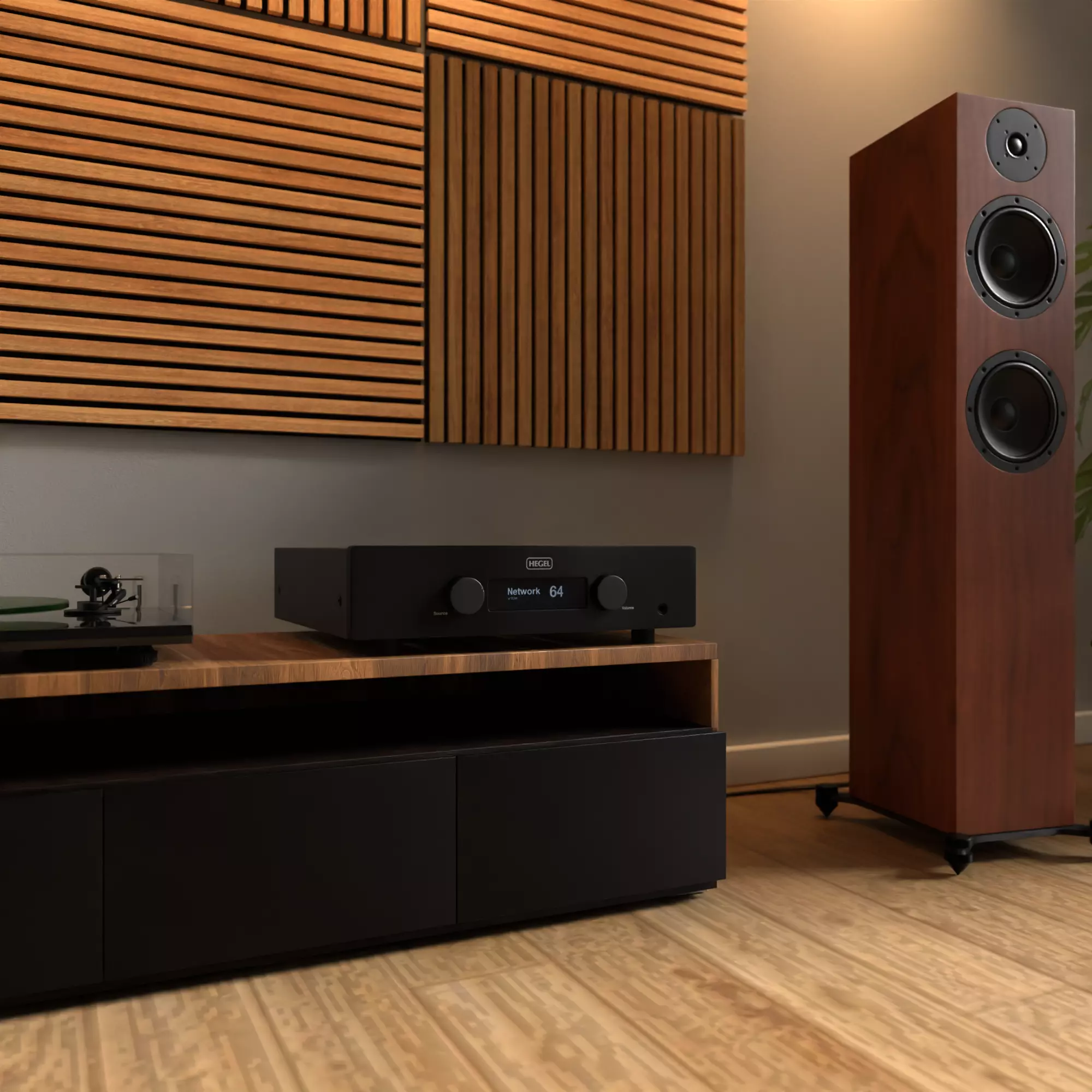 Integrated Stereo Amplifier HEGEL H190 3D model_5