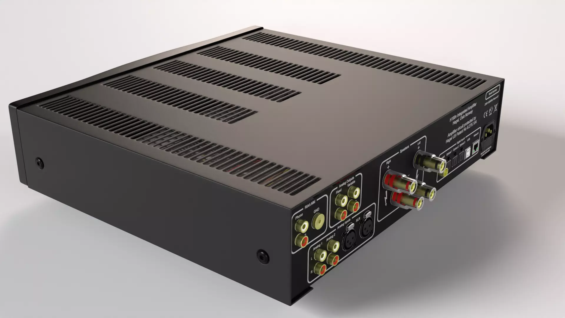 Integrated Stereo Amplifier HEGEL H190 3D model_3