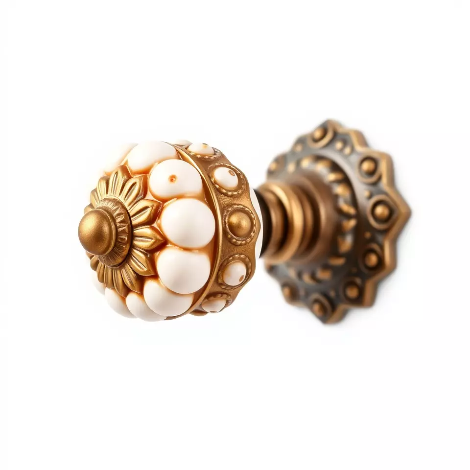 Ornate Gold Door Knob model pack Low-poly 3D model_2