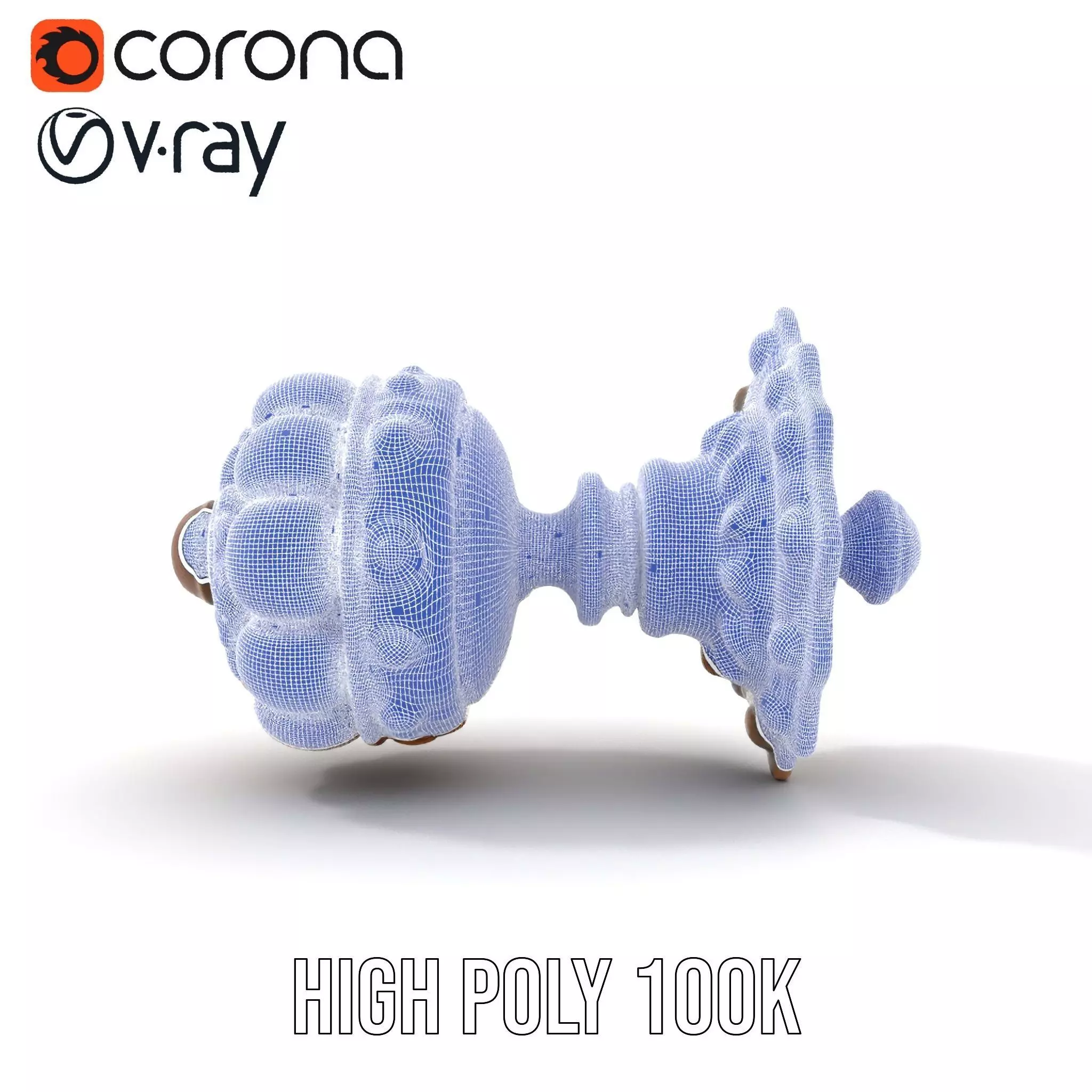 Ornate Gold Door Knob model pack Low-poly 3D model_33