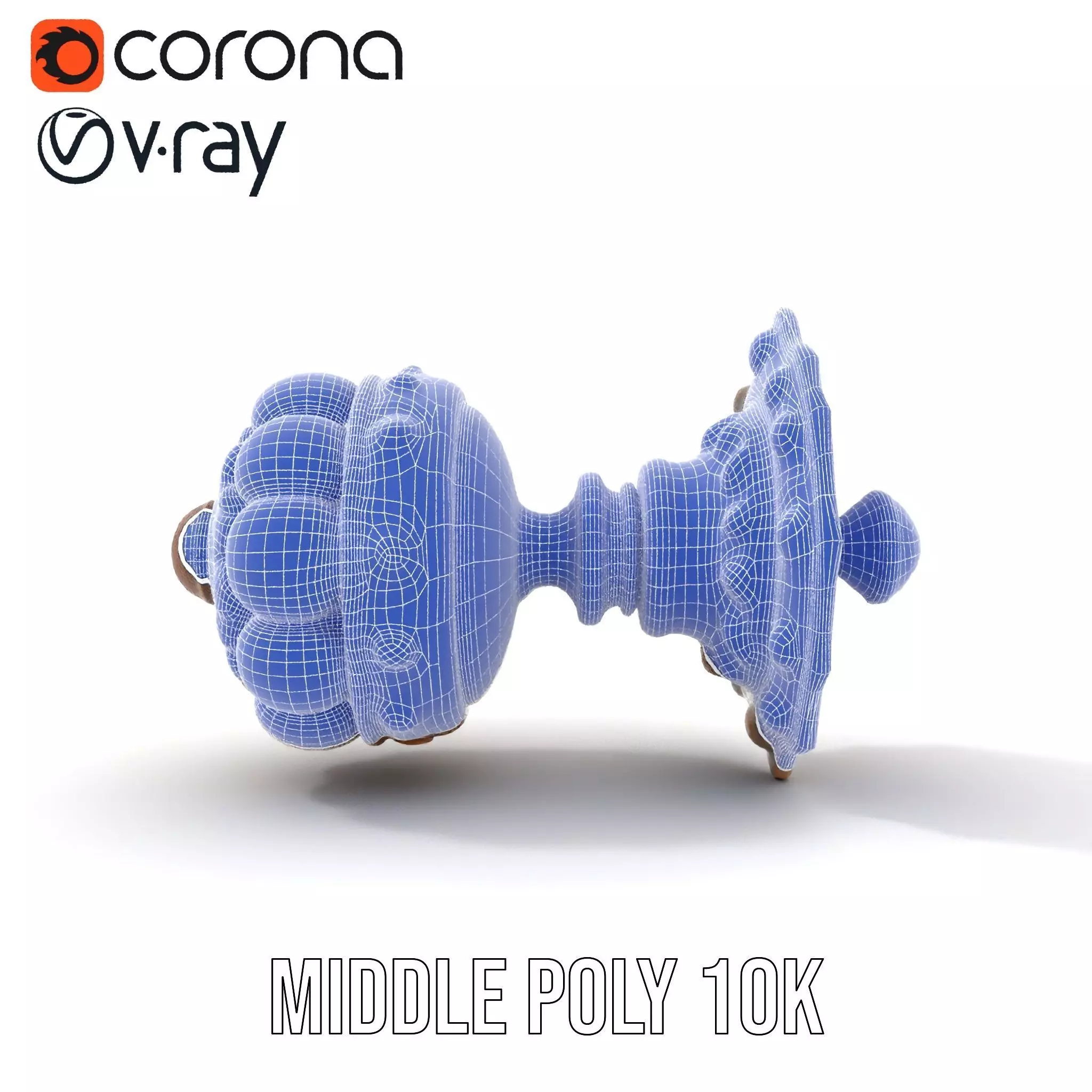 Ornate Gold Door Knob model pack Low-poly 3D model_11