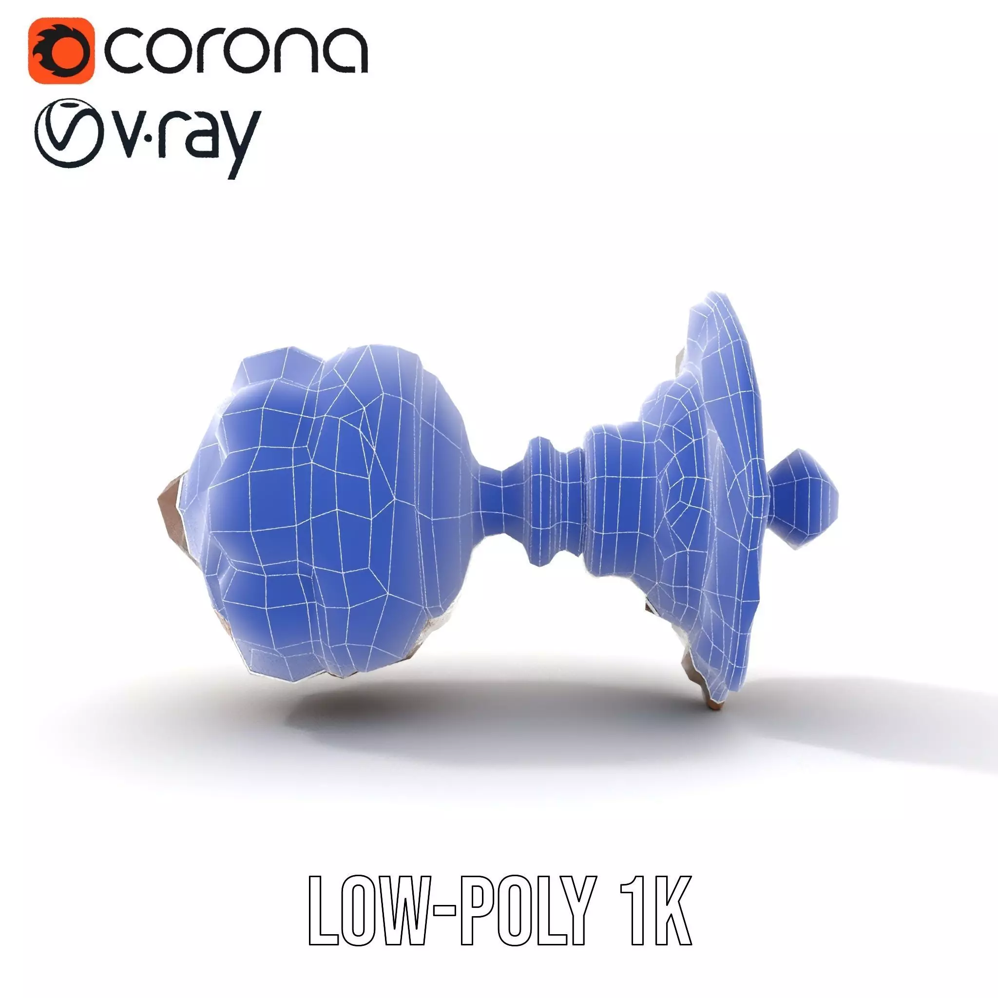 Ornate Gold Door Knob model pack Low-poly 3D model_17