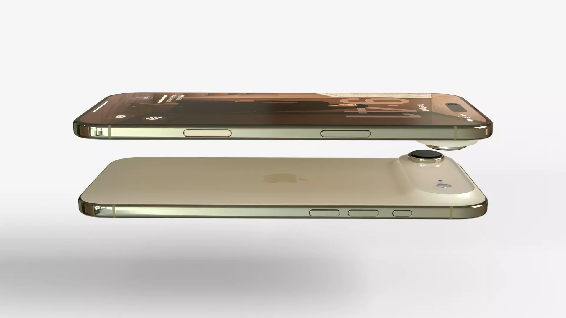 Apple Iphone Air 2025 Gold 3D model_6