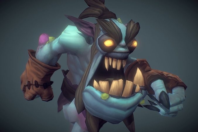 Ghoul  - Low Poly Hand Painted Low-poly 3D model