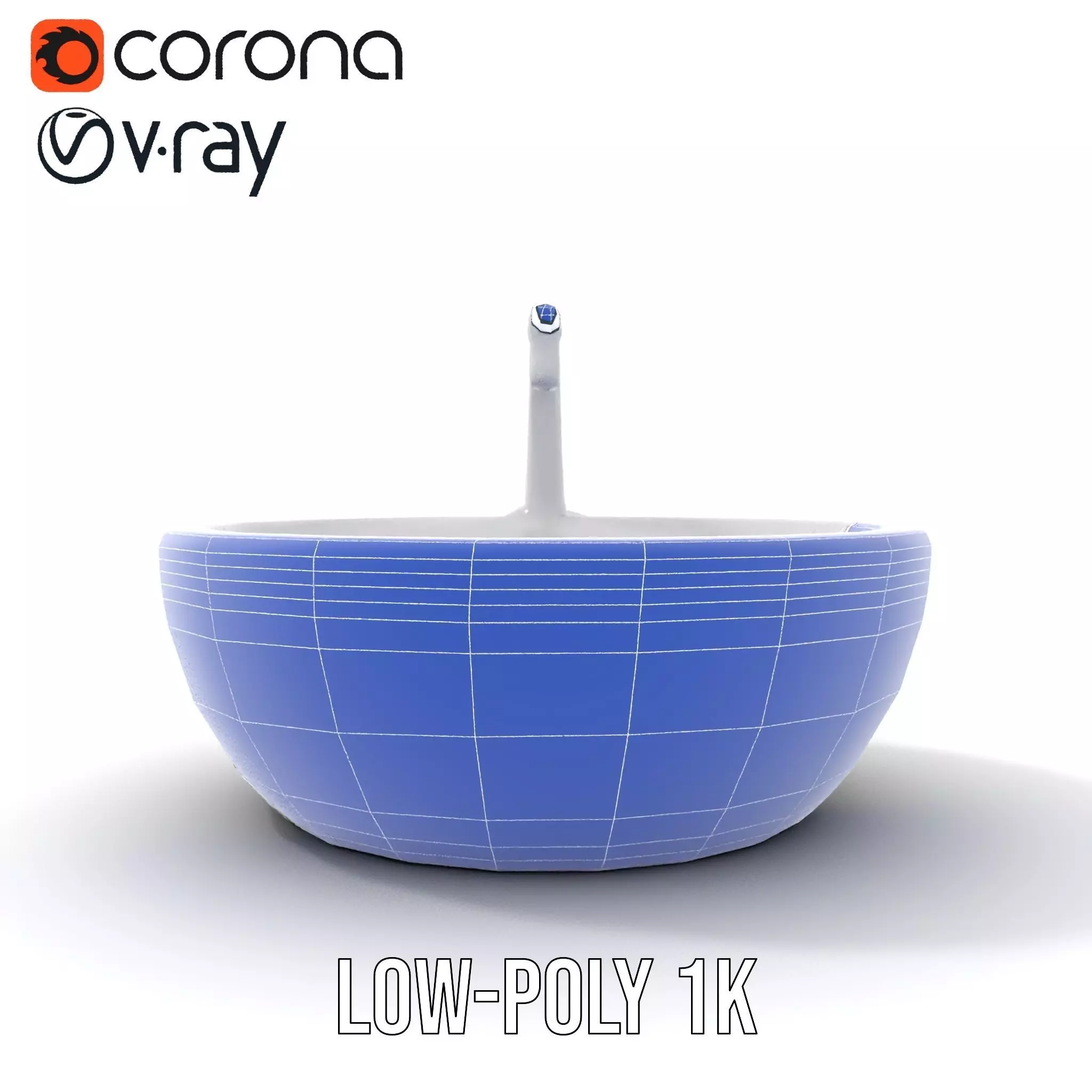 Modern Porcelain Basin model pack Low-poly 3D model_30